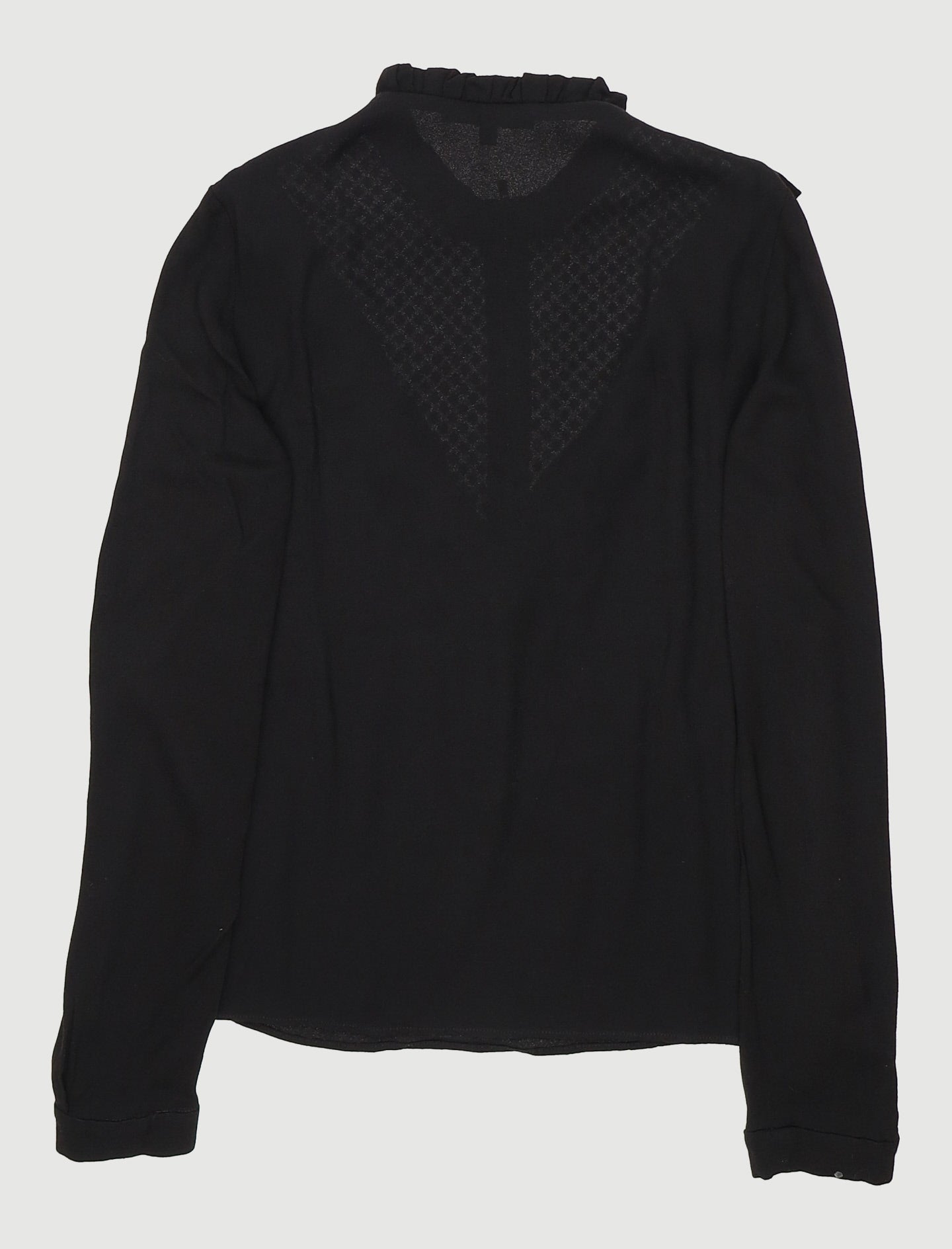 Top Bi-Matière Avec Collerette - Taille S/36