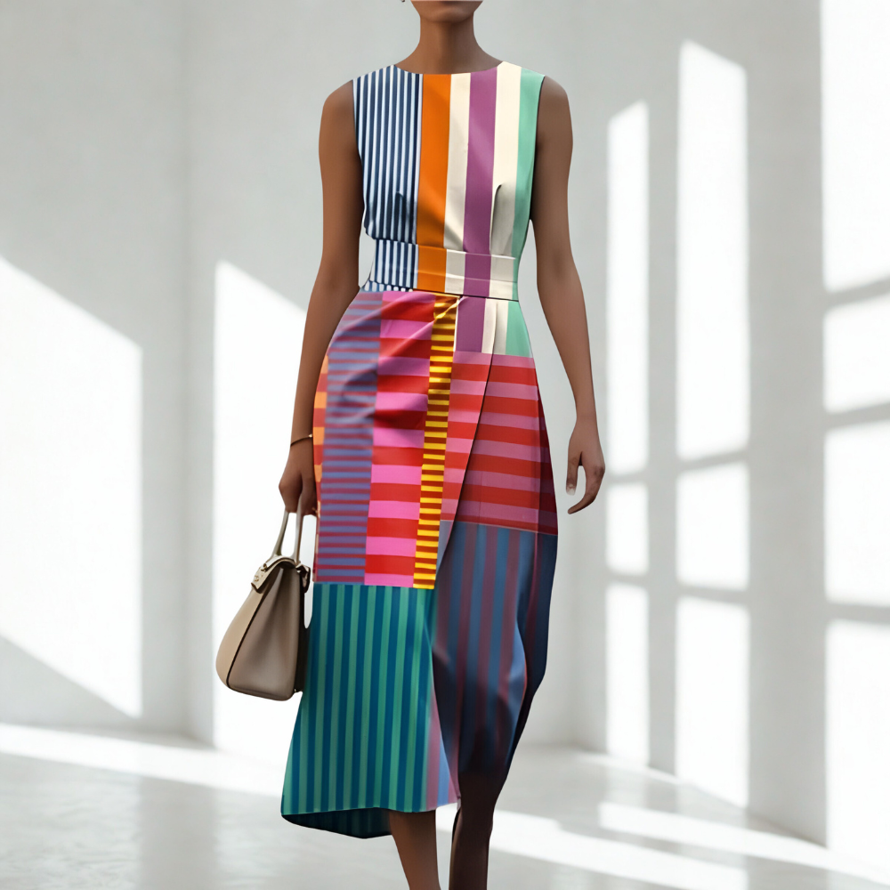 Tiffany™ | Robe Déclaration avec Imprimé Artistique