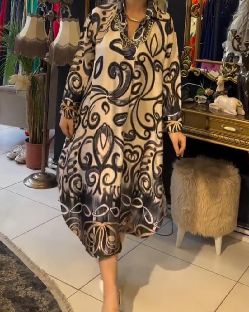 Éliane™ | Robe élégante à imprimé