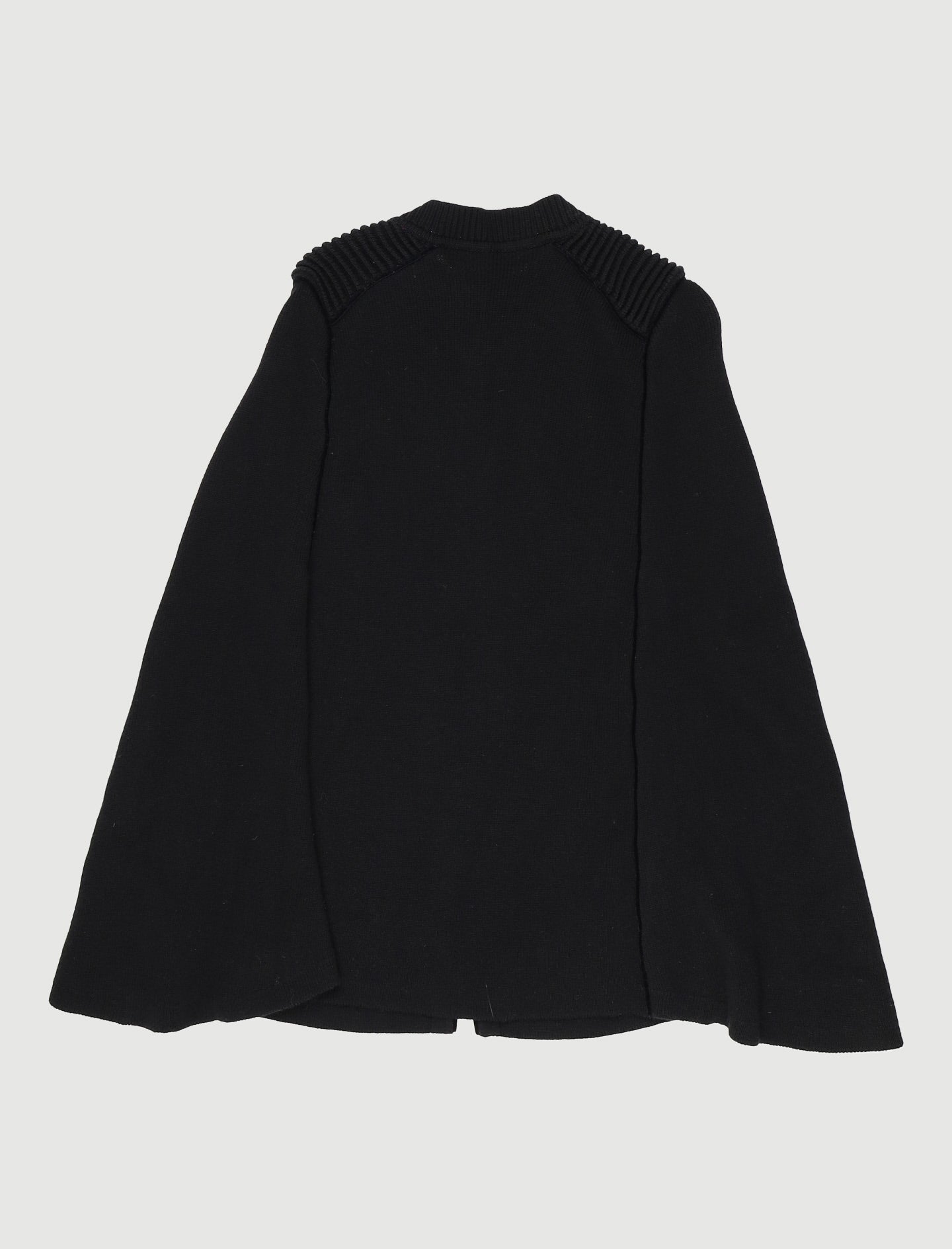 Cape En Maille Avec Détails Contrastés - Taille S/36