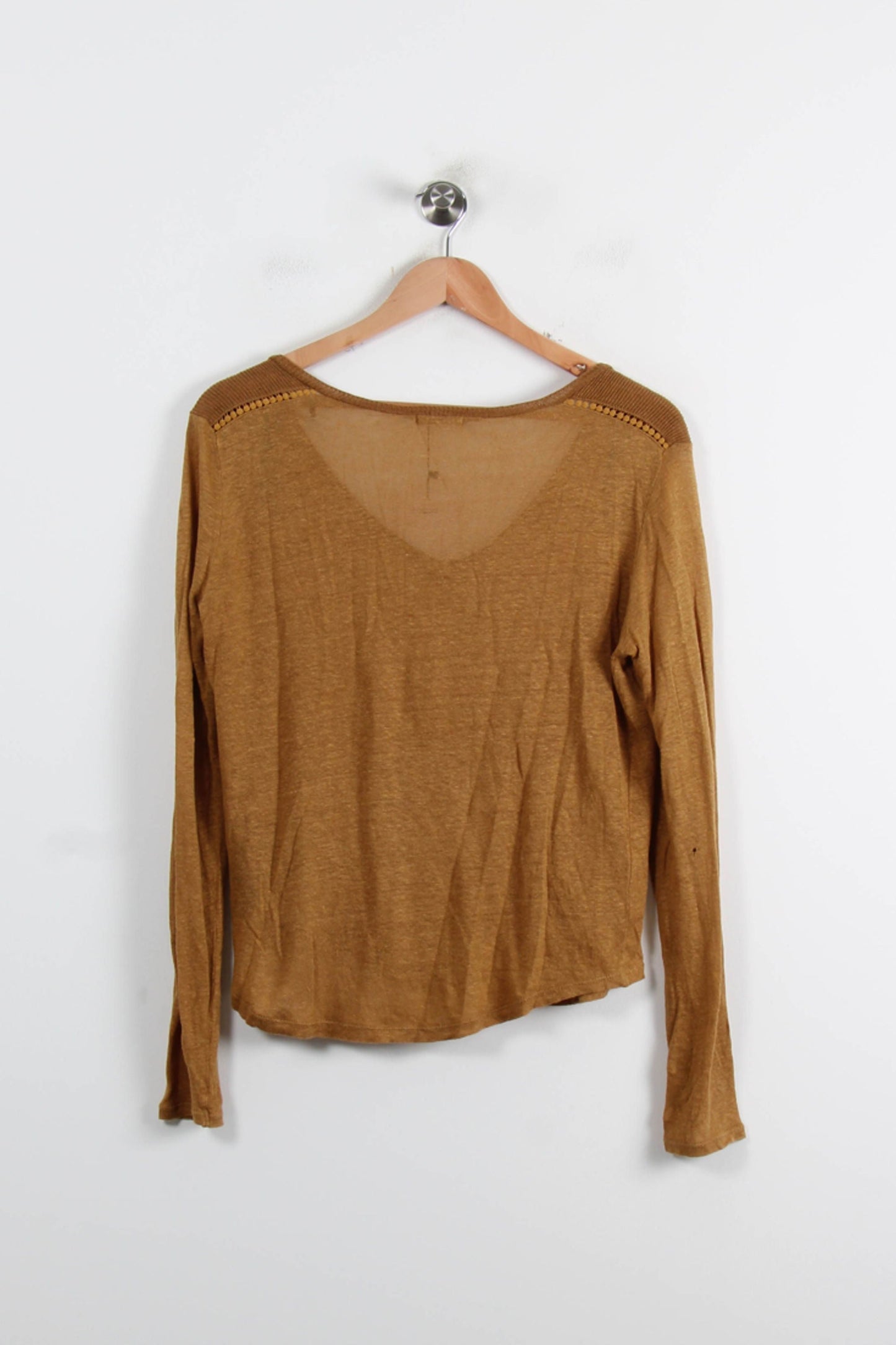 Tee-shirt À Manches Longues Or - Taille M/38