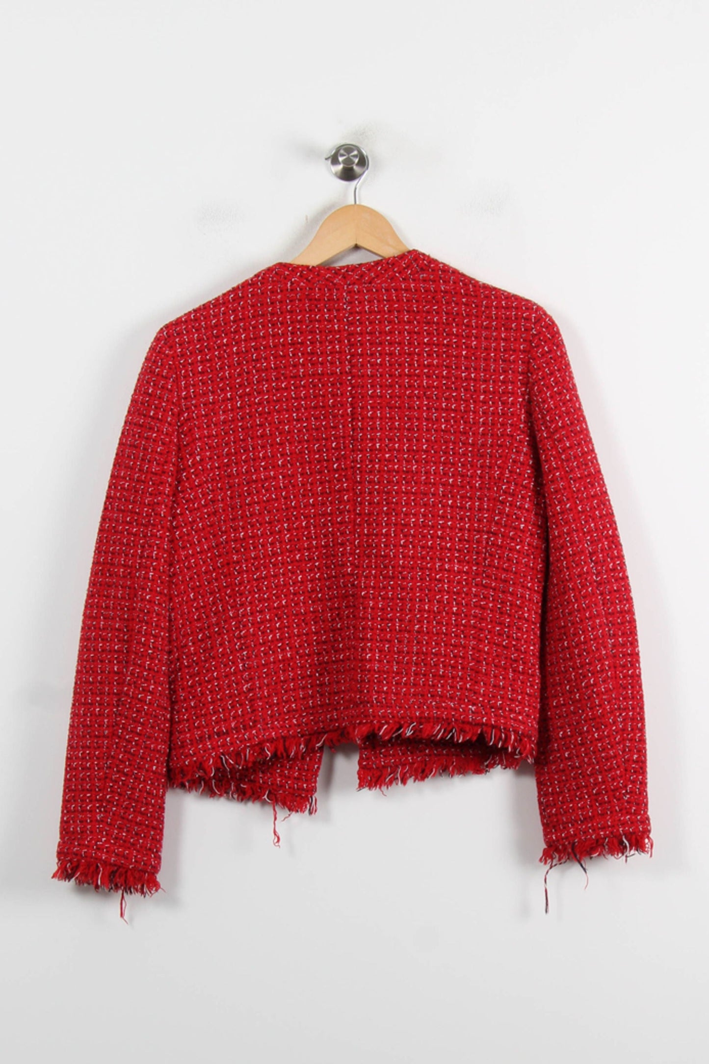 Gilet en tweed rouge - Taille M/38