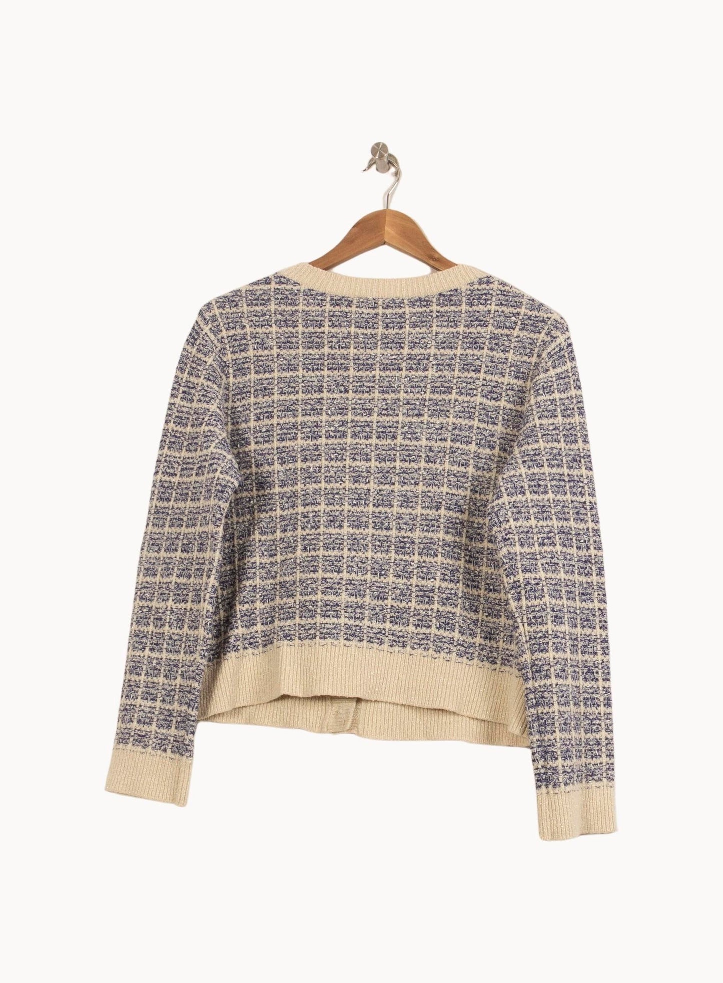 Cardigan bleu et beige - Taille M/38