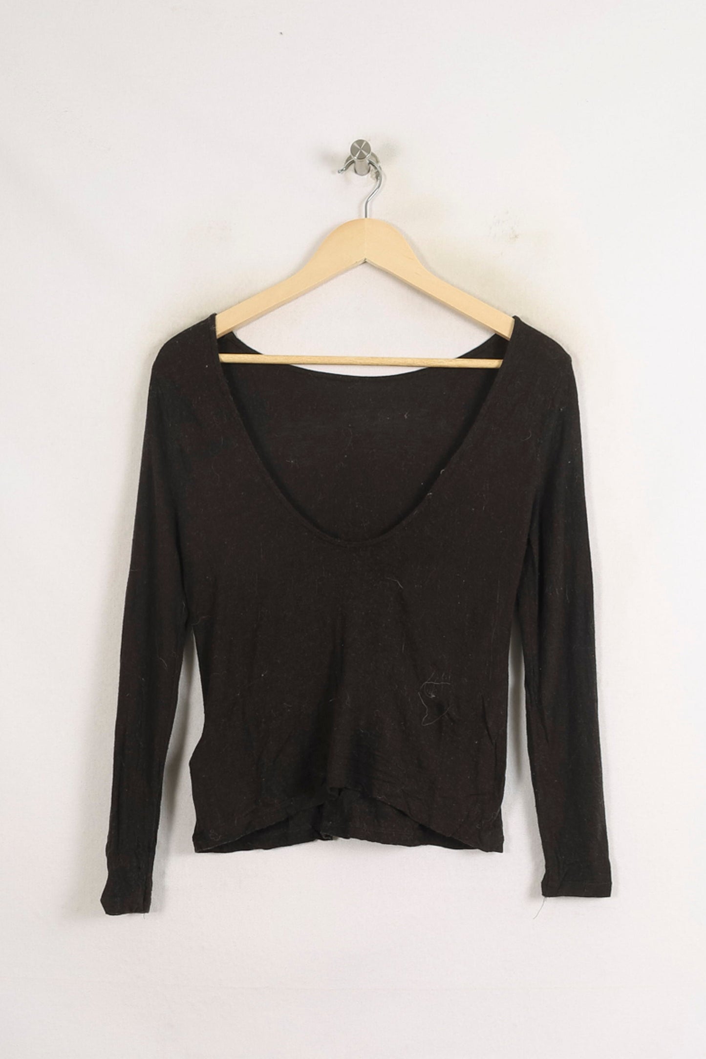 T-shirt Manches Longues Noir - Taille XS/34