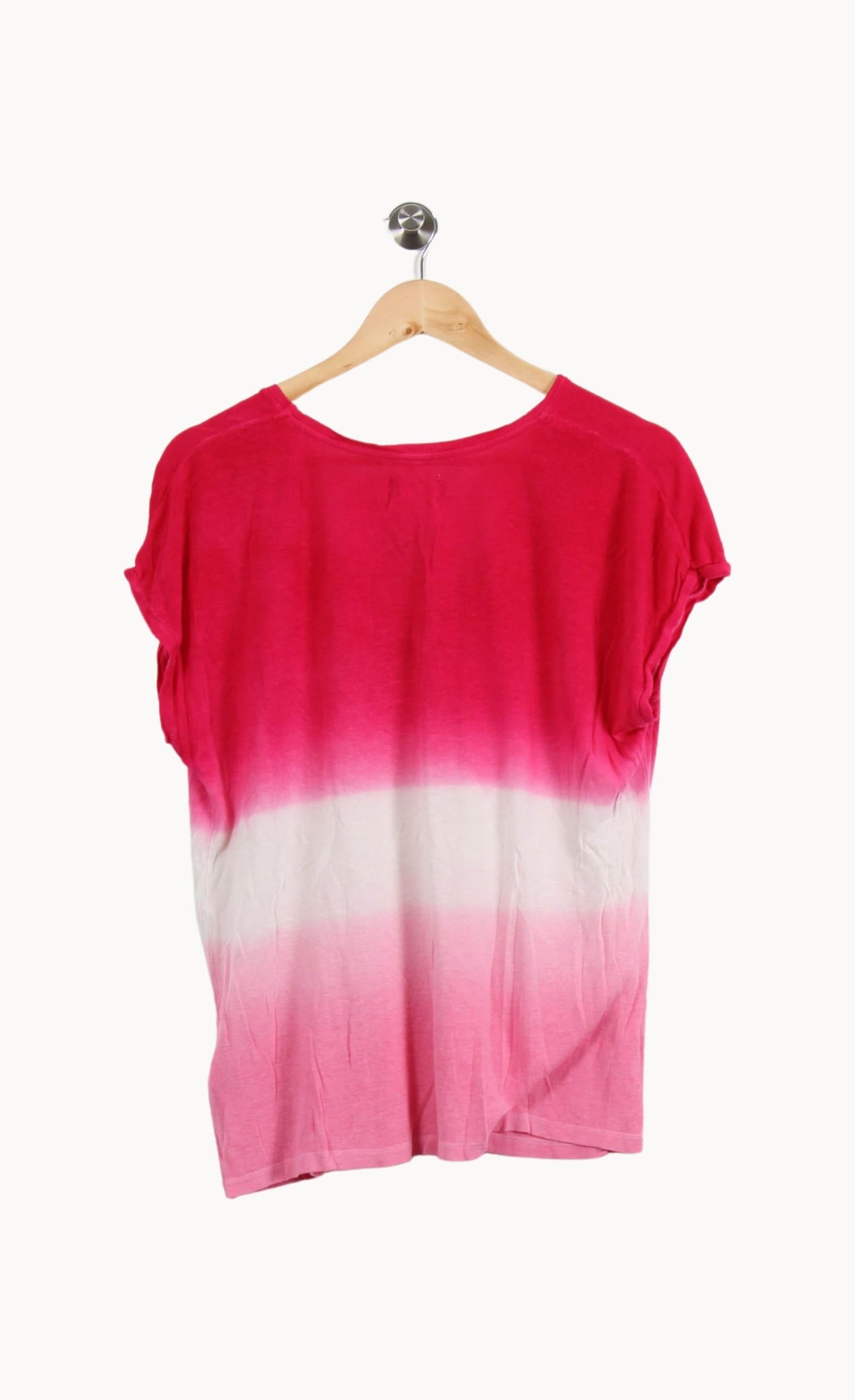 Tee-shirt Rose et Blanc - Taille L/40