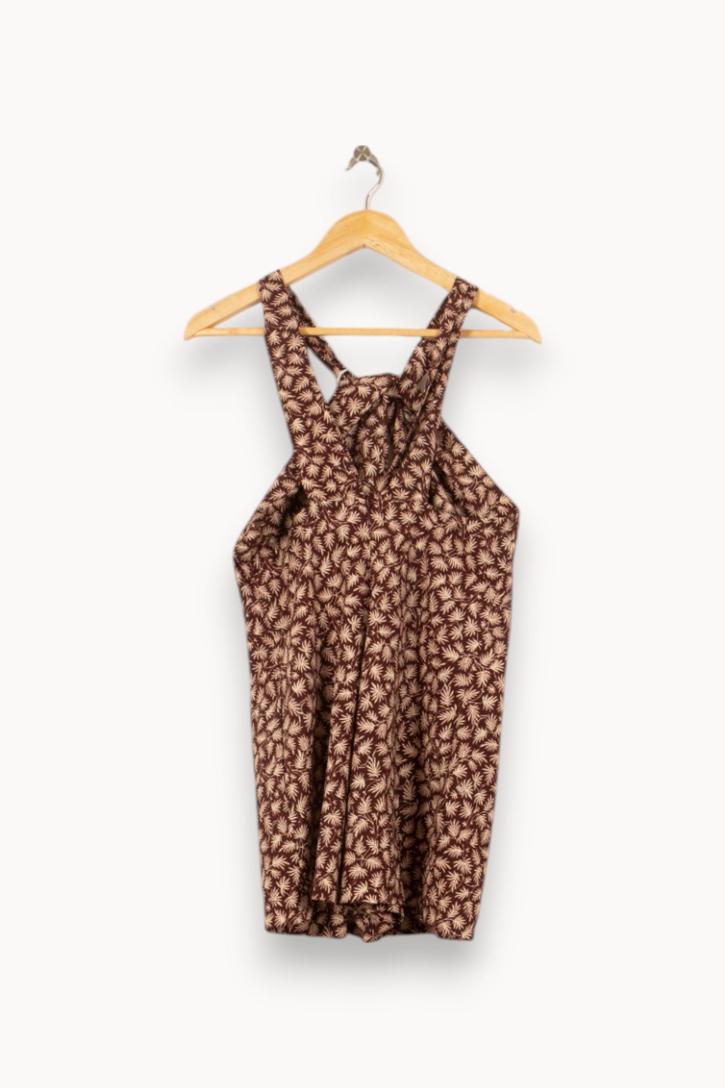 Robe Dos Nu Marron et Beige - Taille S/36