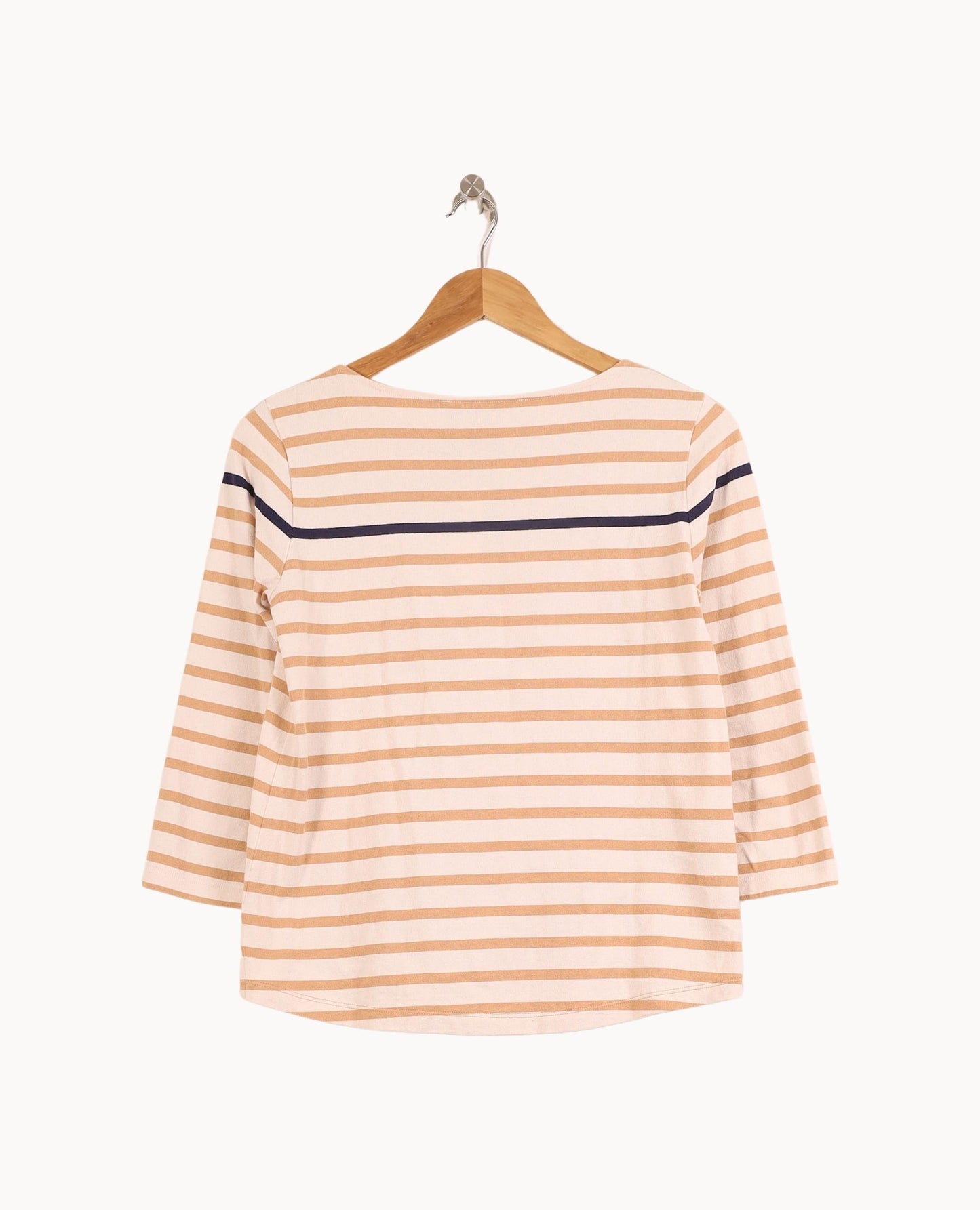 Marinière Beige et Bleu - Taille S/36