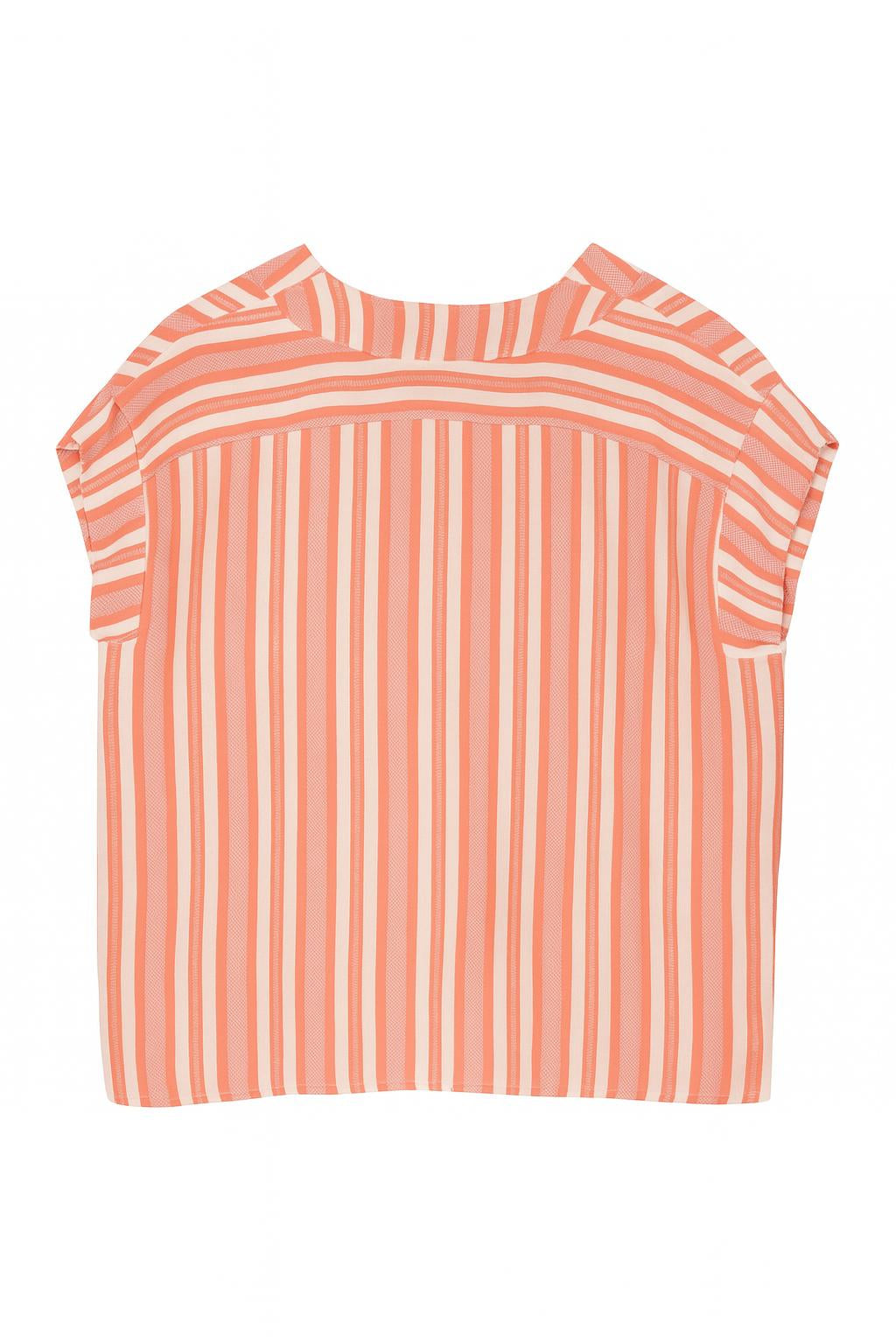 Blouse rayée en viscose fluide