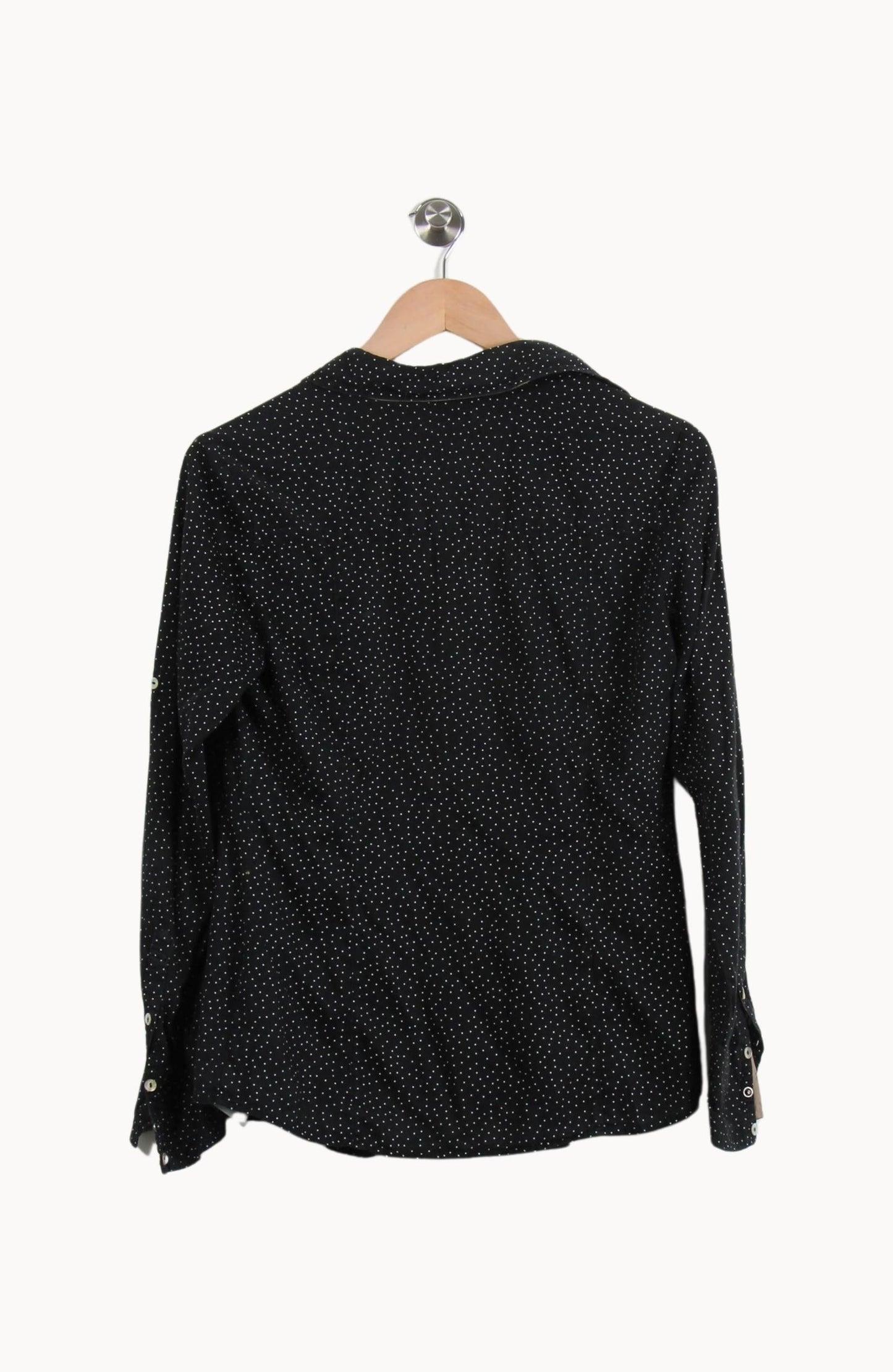 Chemise Noire à Pois Blancs - Taille M/38