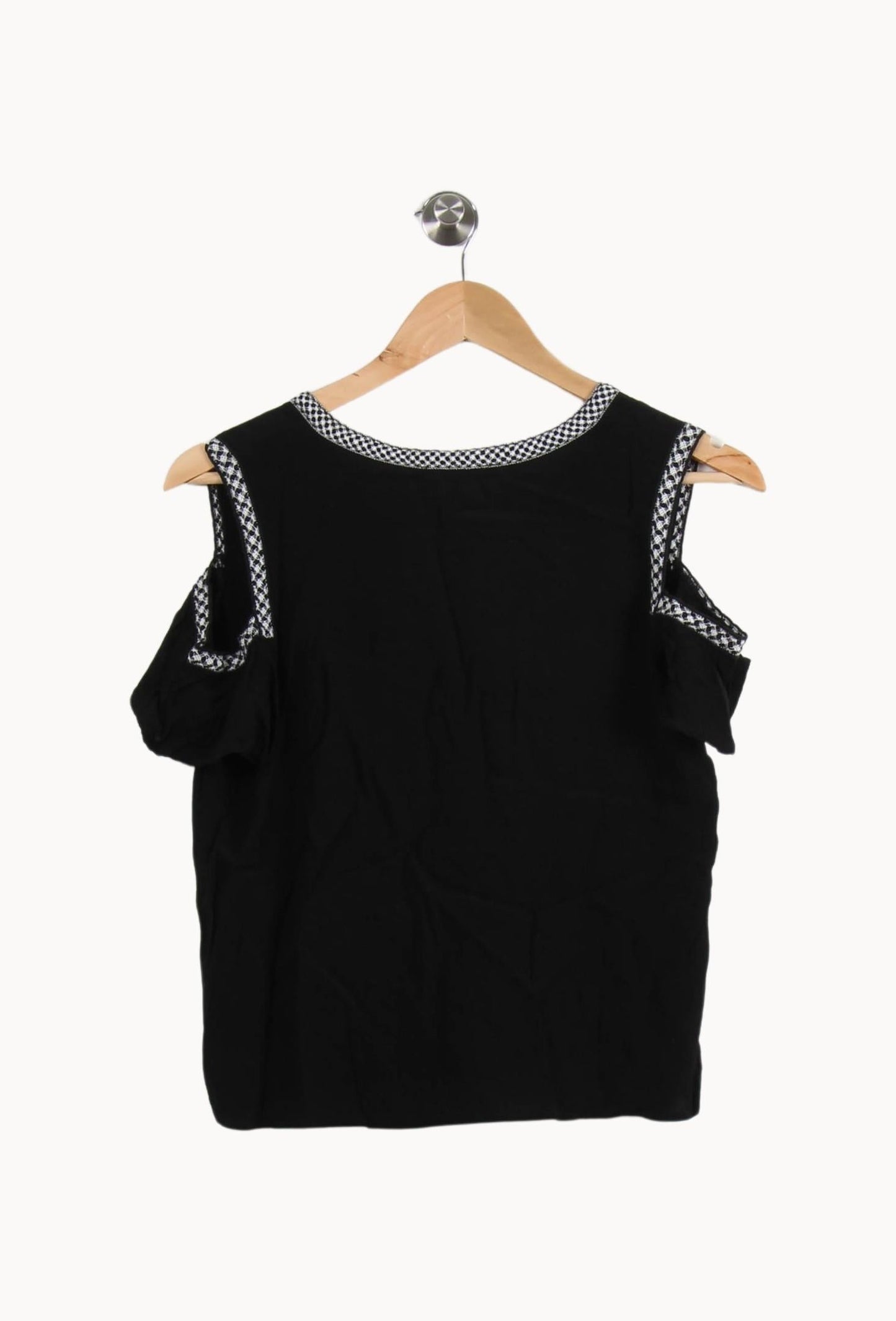 Blouse Noire et Blanche - Taille L/40