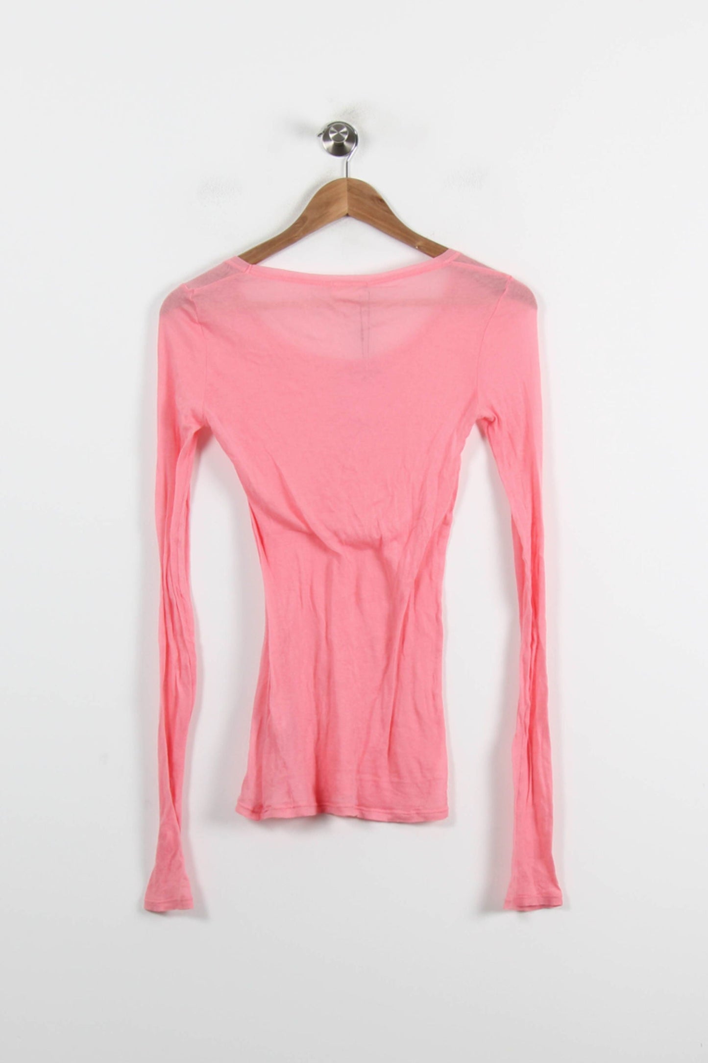 T-shirt Manche Longue Rose - Taille S/36