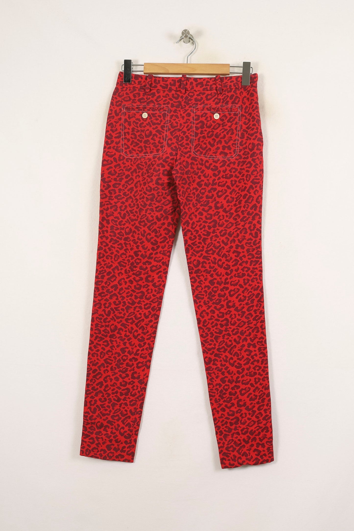 Pantalon Skinny Rouge et Noir - Taille XS/34