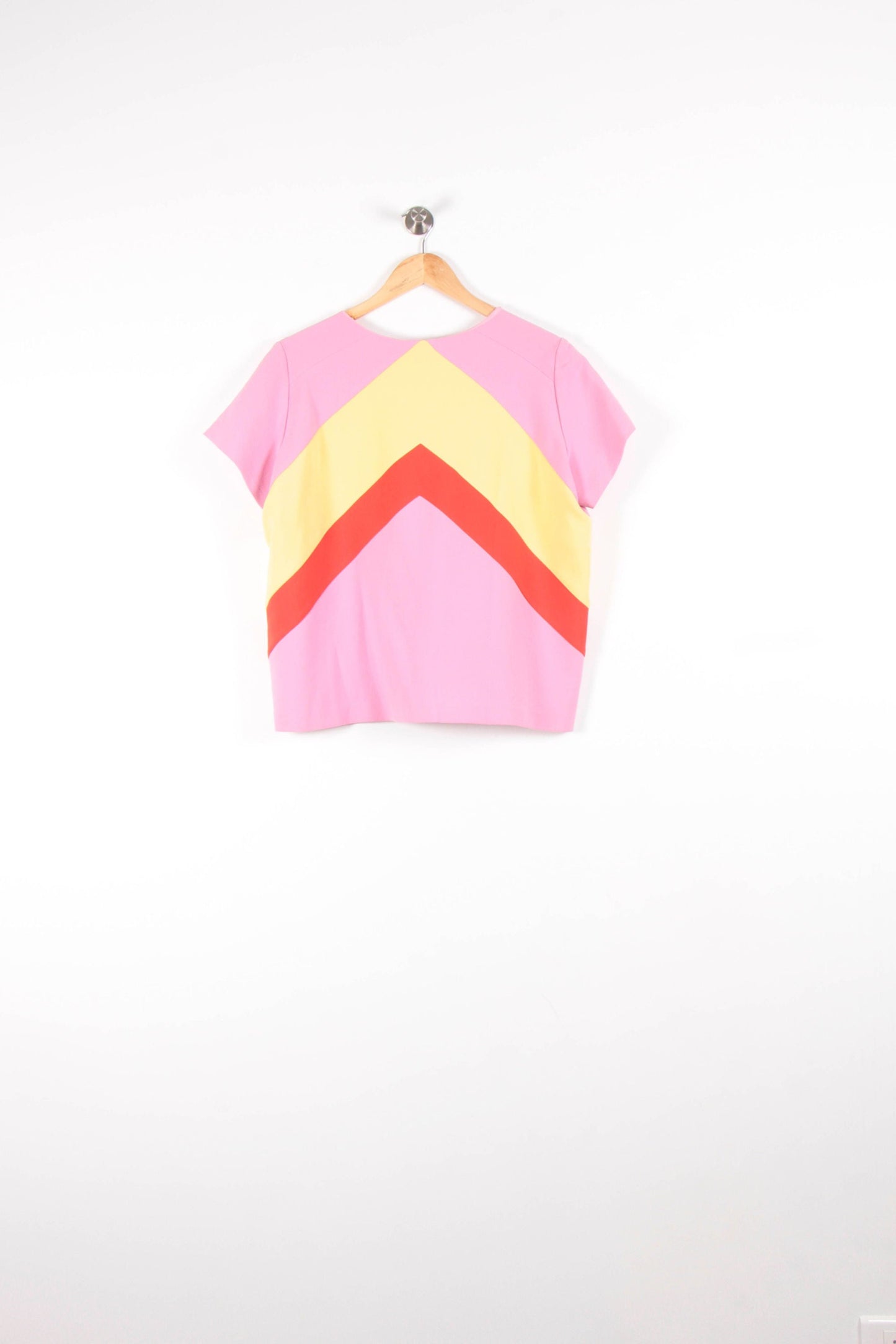 Blouse Rose Jaune et Rouge - Taille XL/42