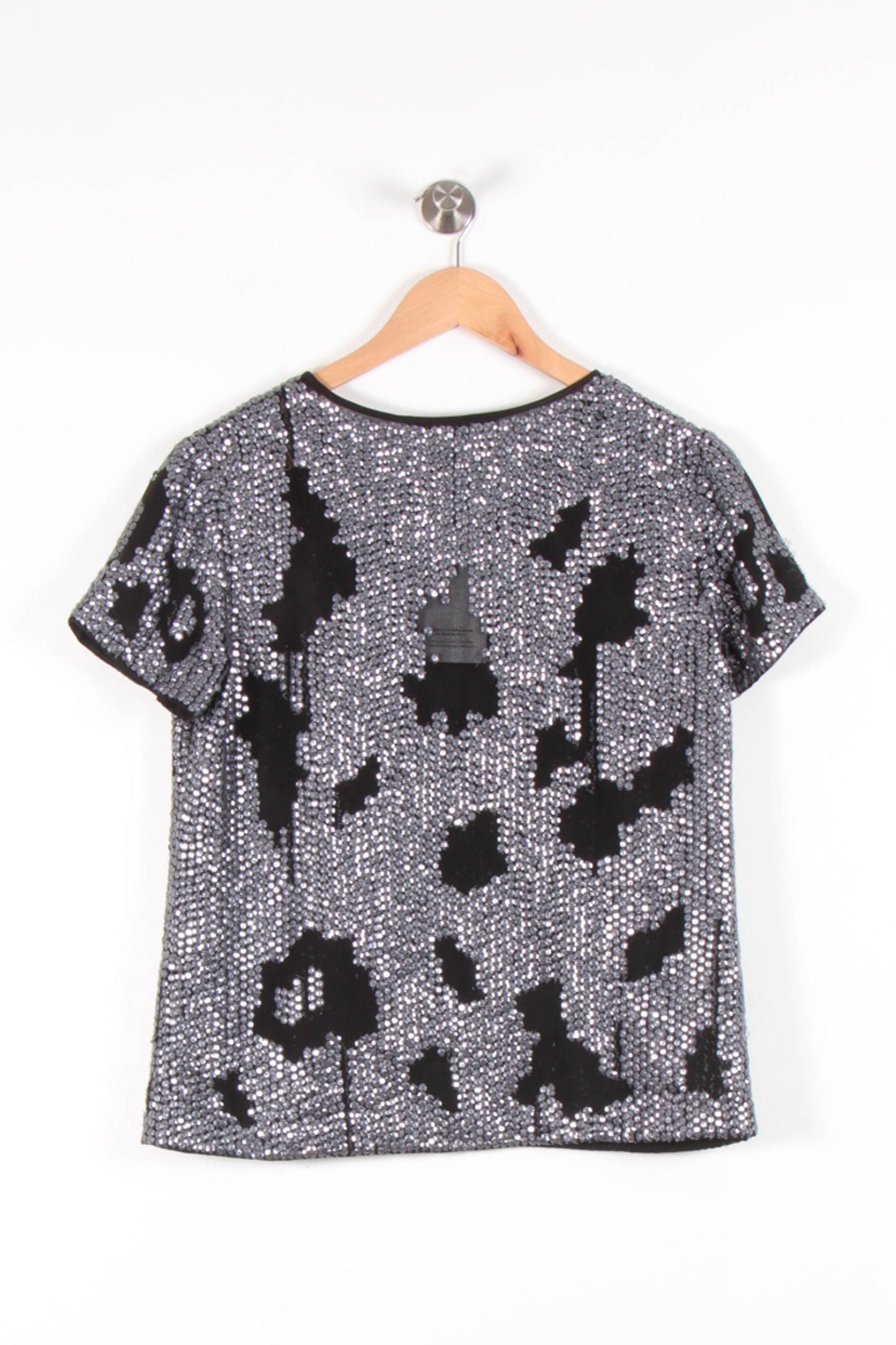 Blouse Noire et Argentée - Taille M/38