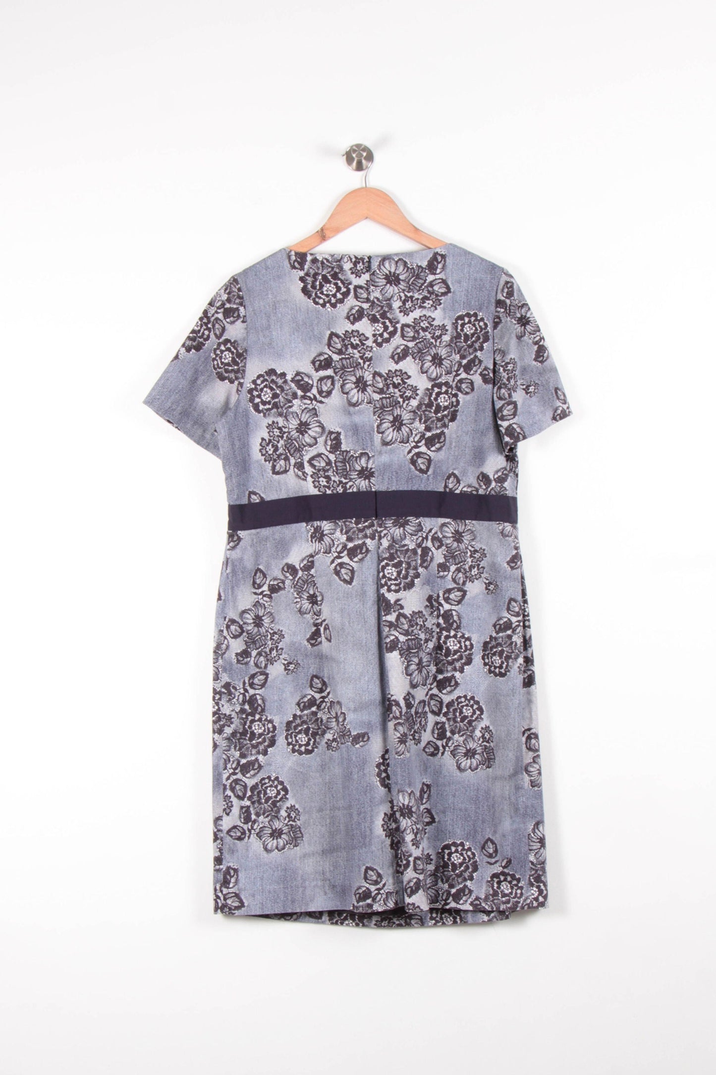 Robe Fleurie Bleue et Noire - Taille XXL/44