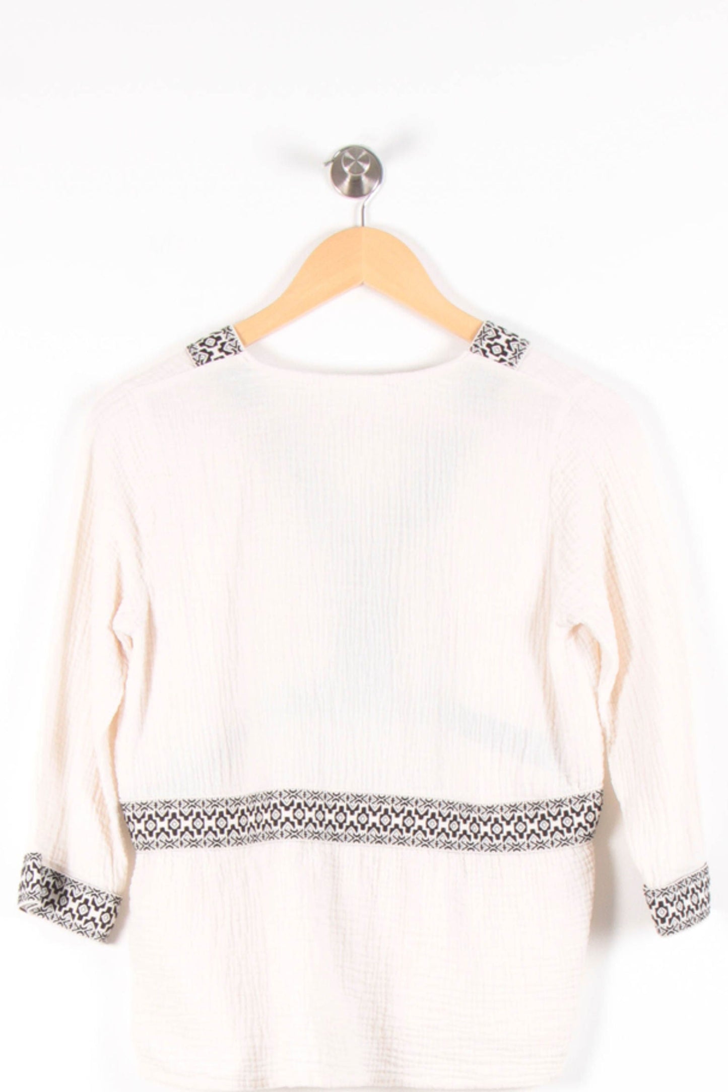 Blouse Blanche et Noire - Taille S/36