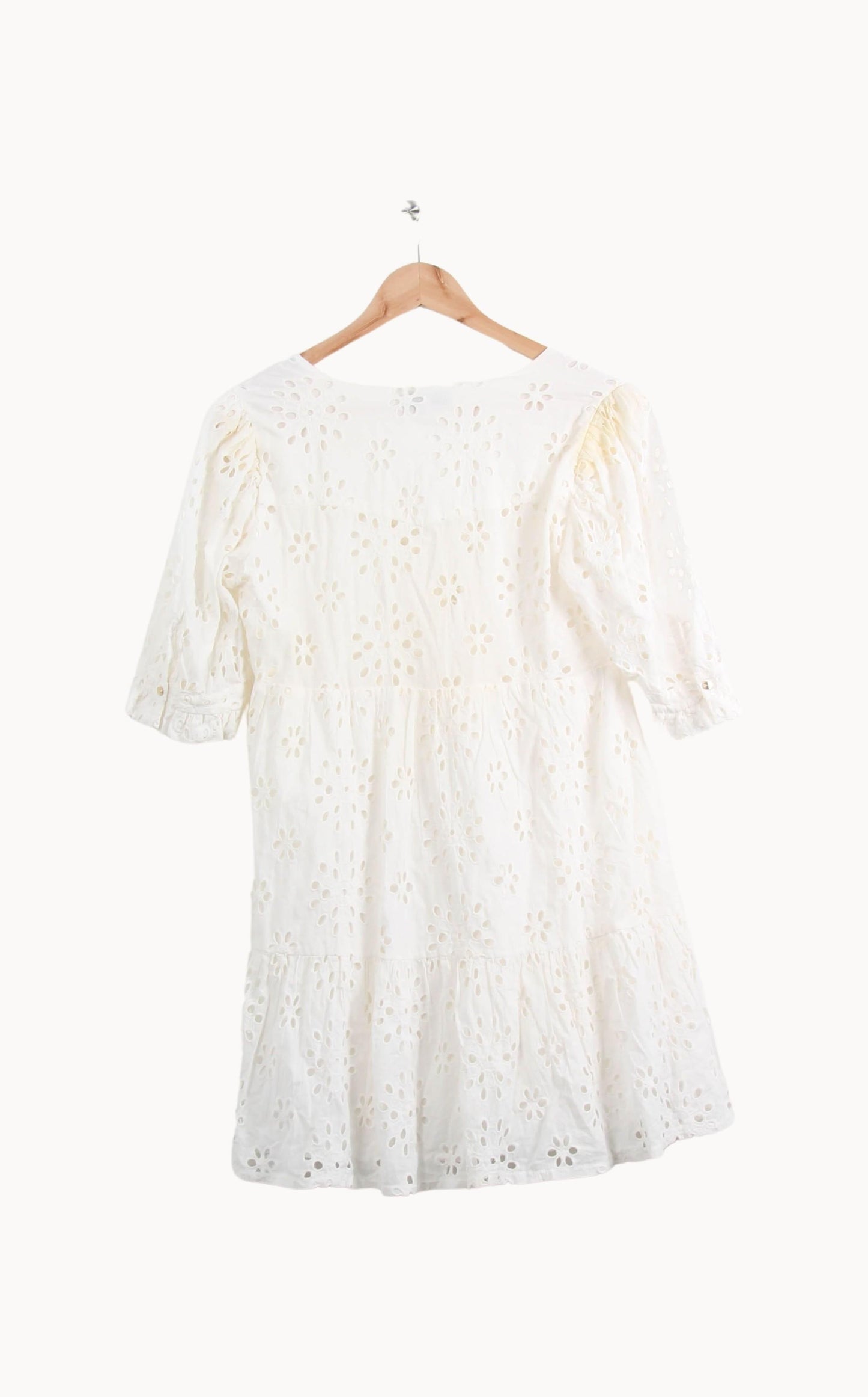 Robe Brodée Blanche - Taille M/38