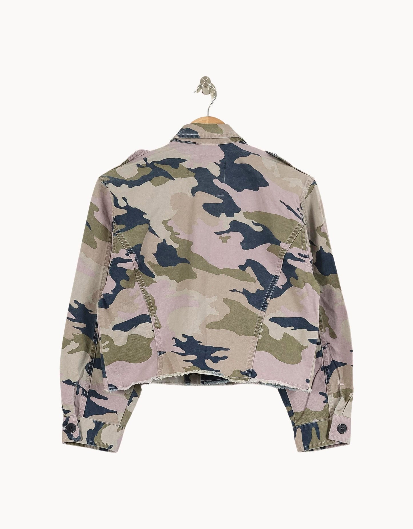 Veste Camouflage Kaki et Bleu - Taille XS/34