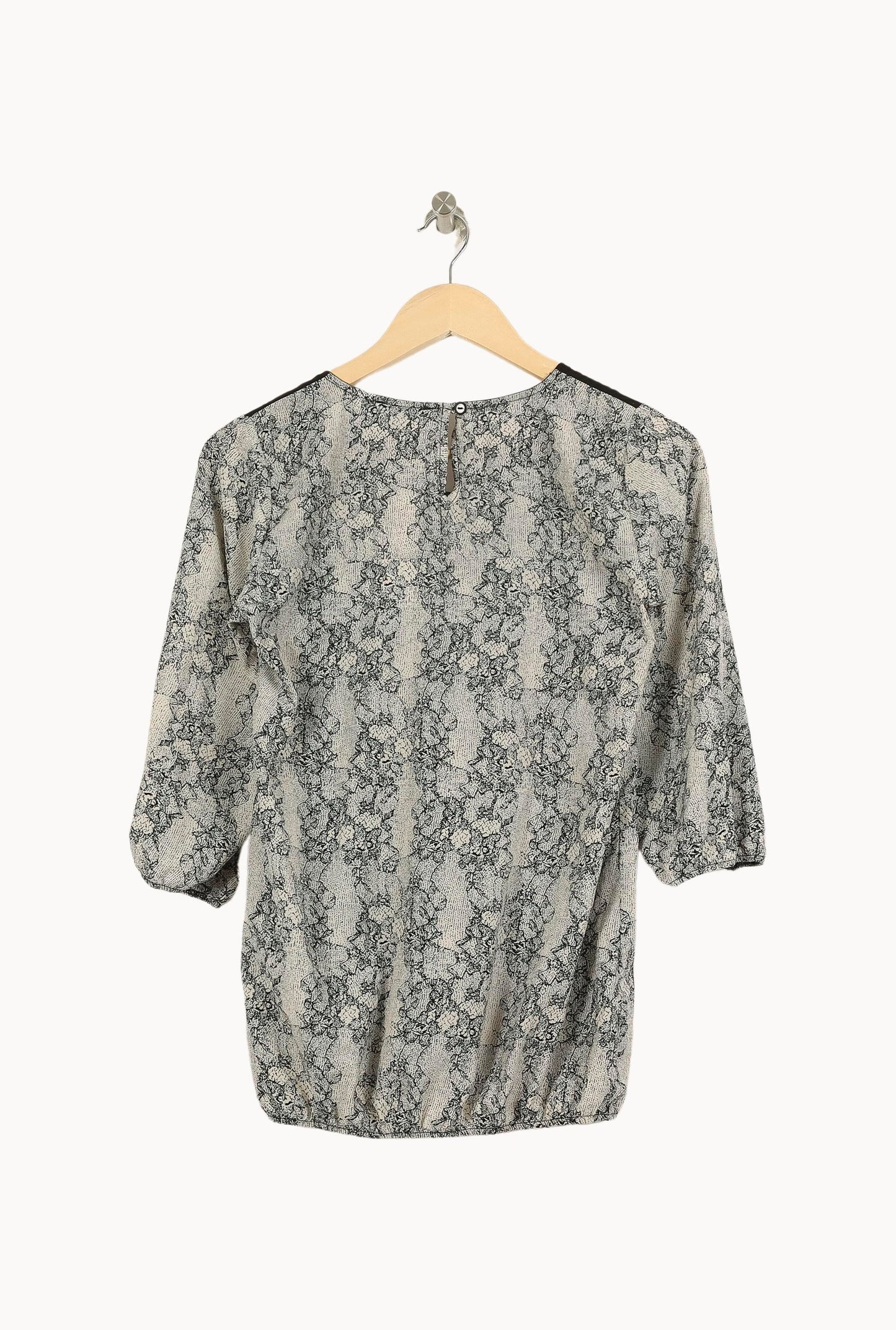 Blouse Grise et Noire - Taille S/36