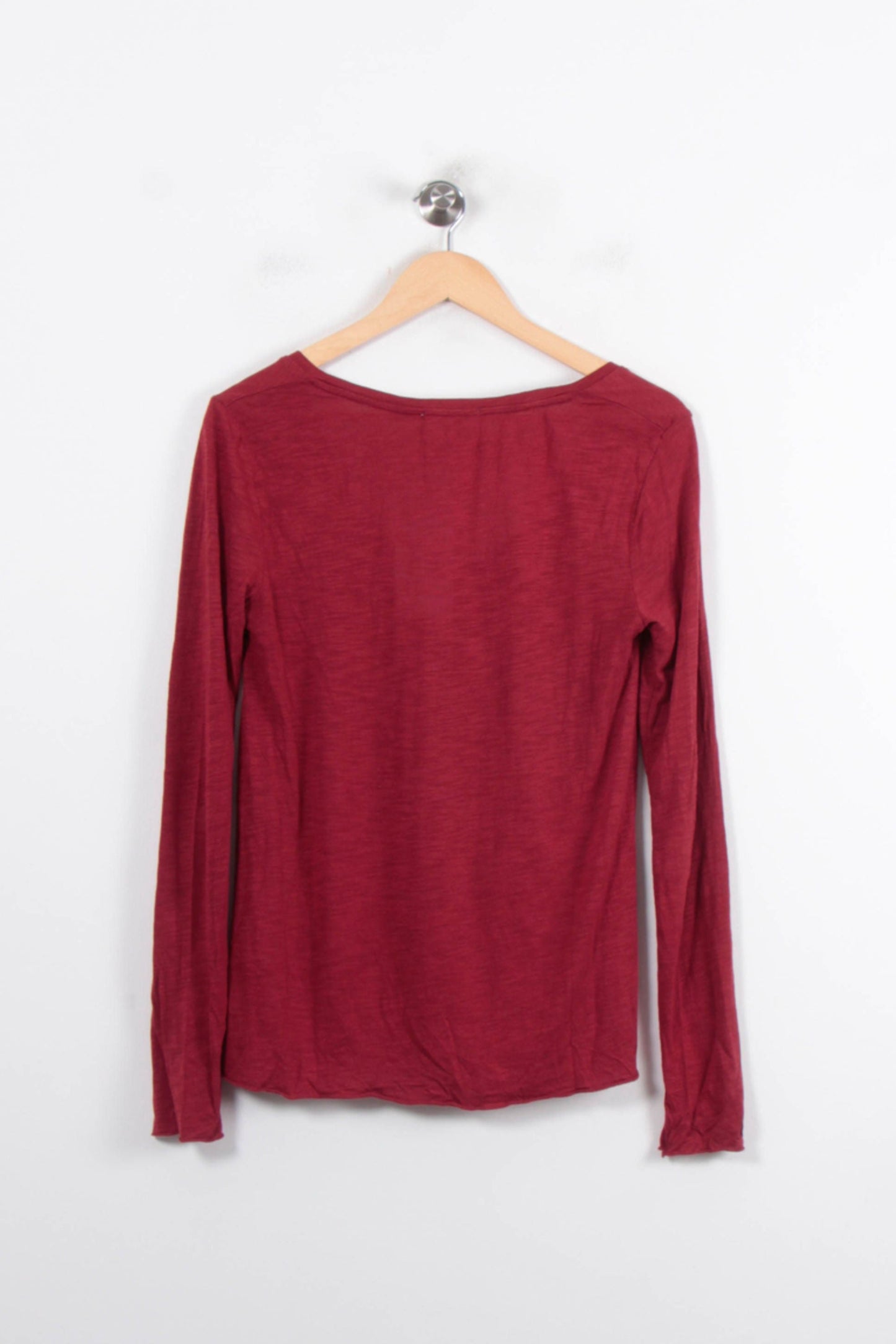 Tee-shirt à Manches Longues Rouge - Taille S/36