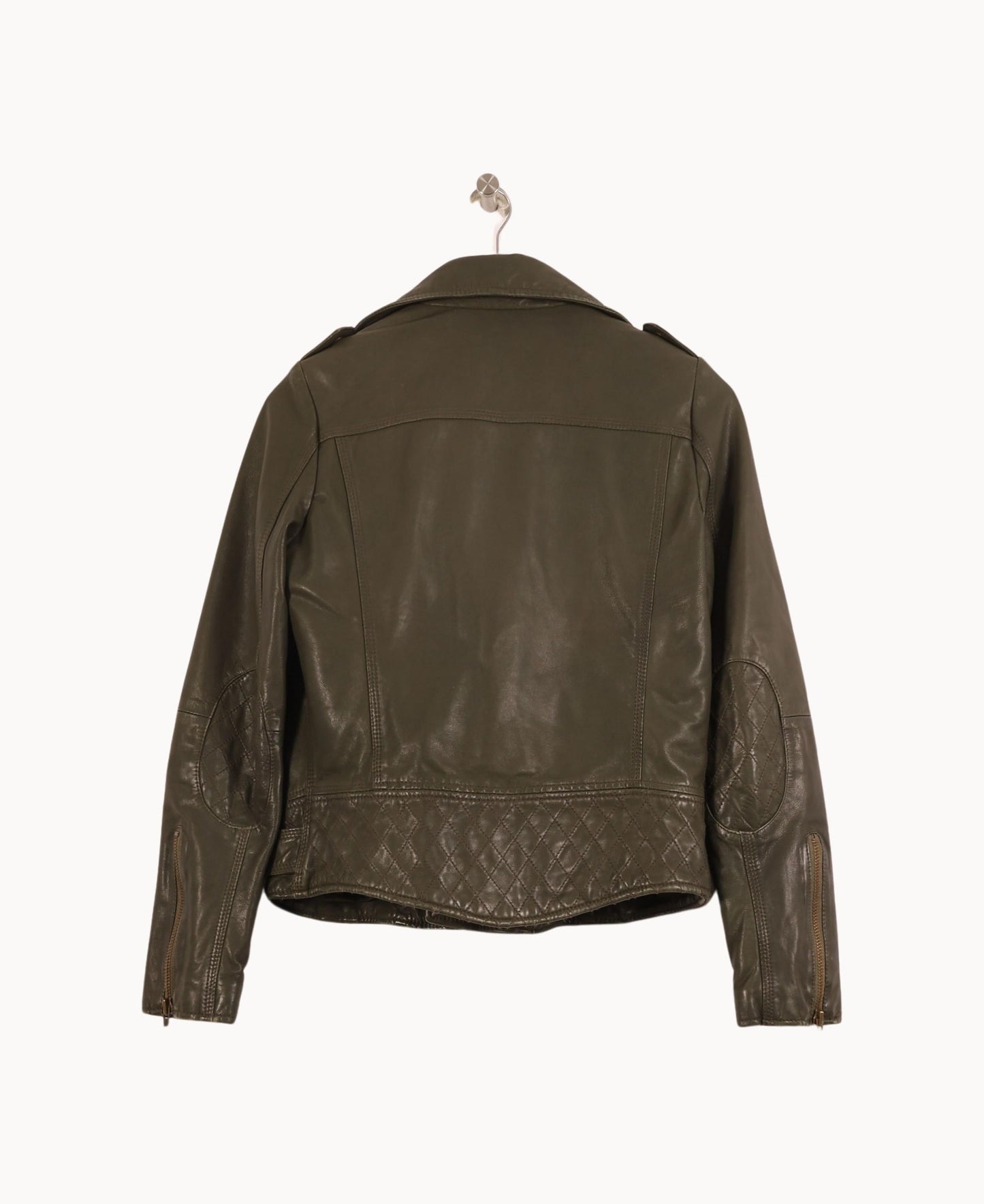 Veste Biker Verte - Taille S/36