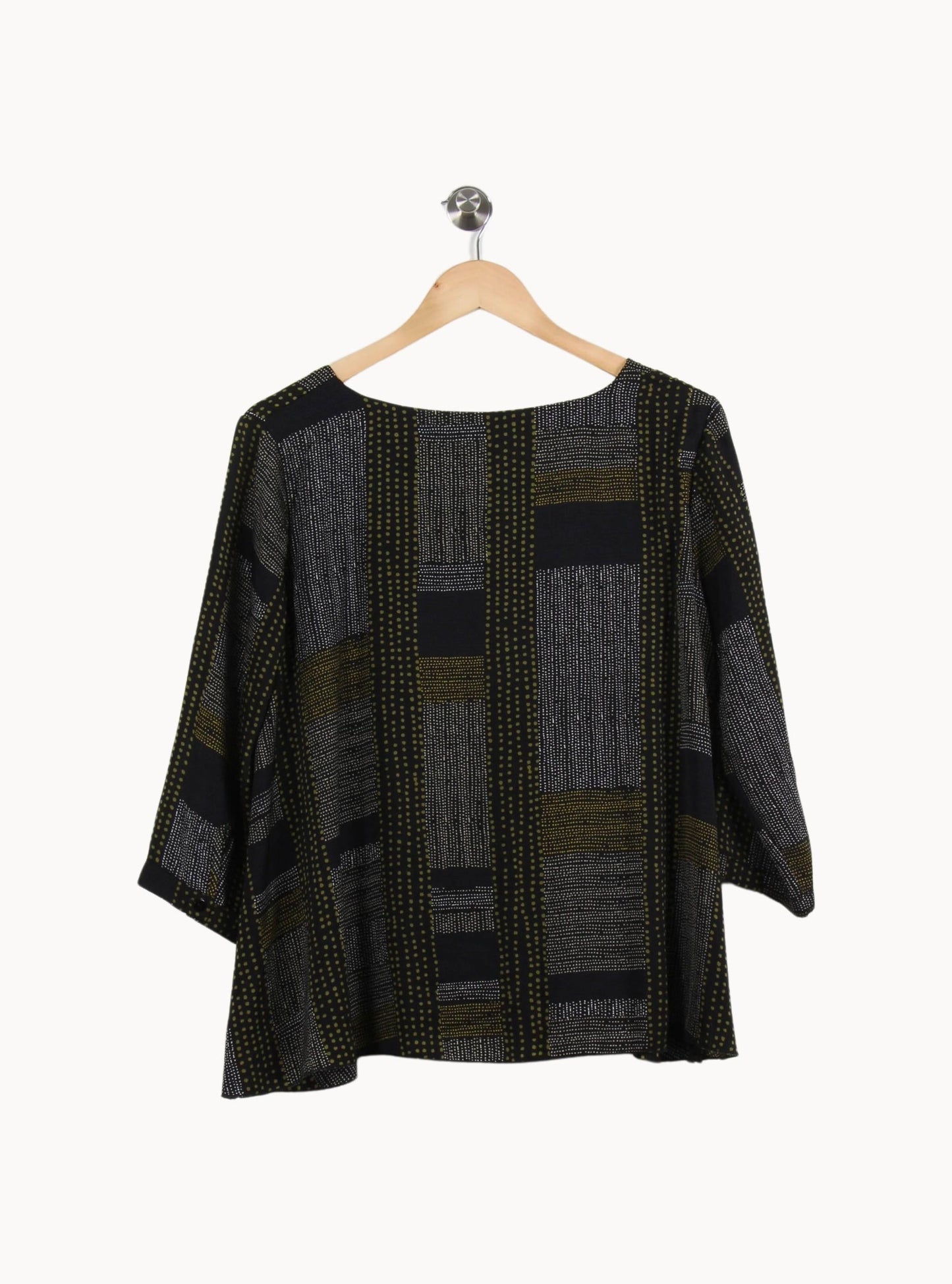 Blouse Noire et Kaki - Taille M/38