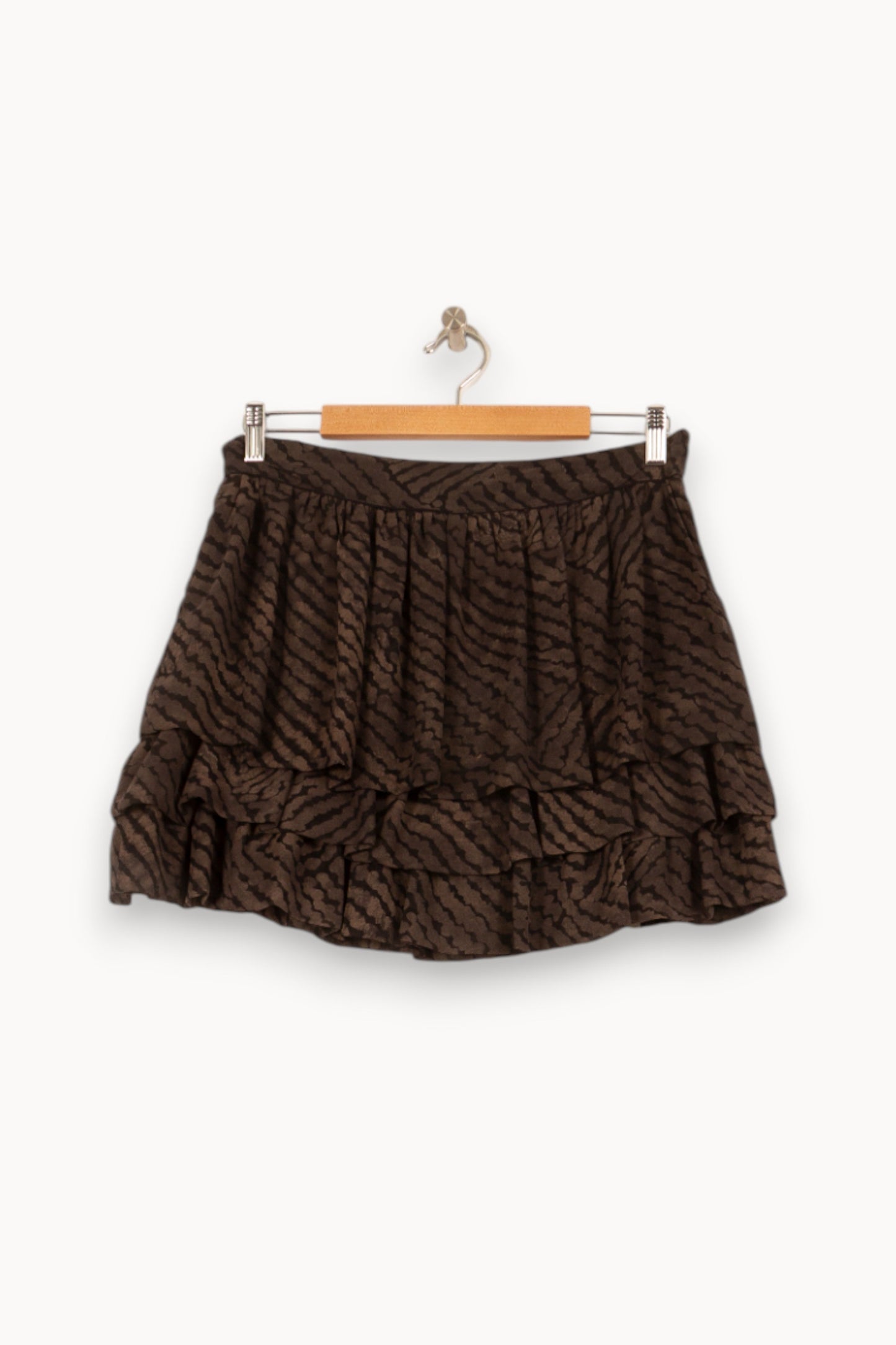 Jupe Volantée Marron - Taille L/40