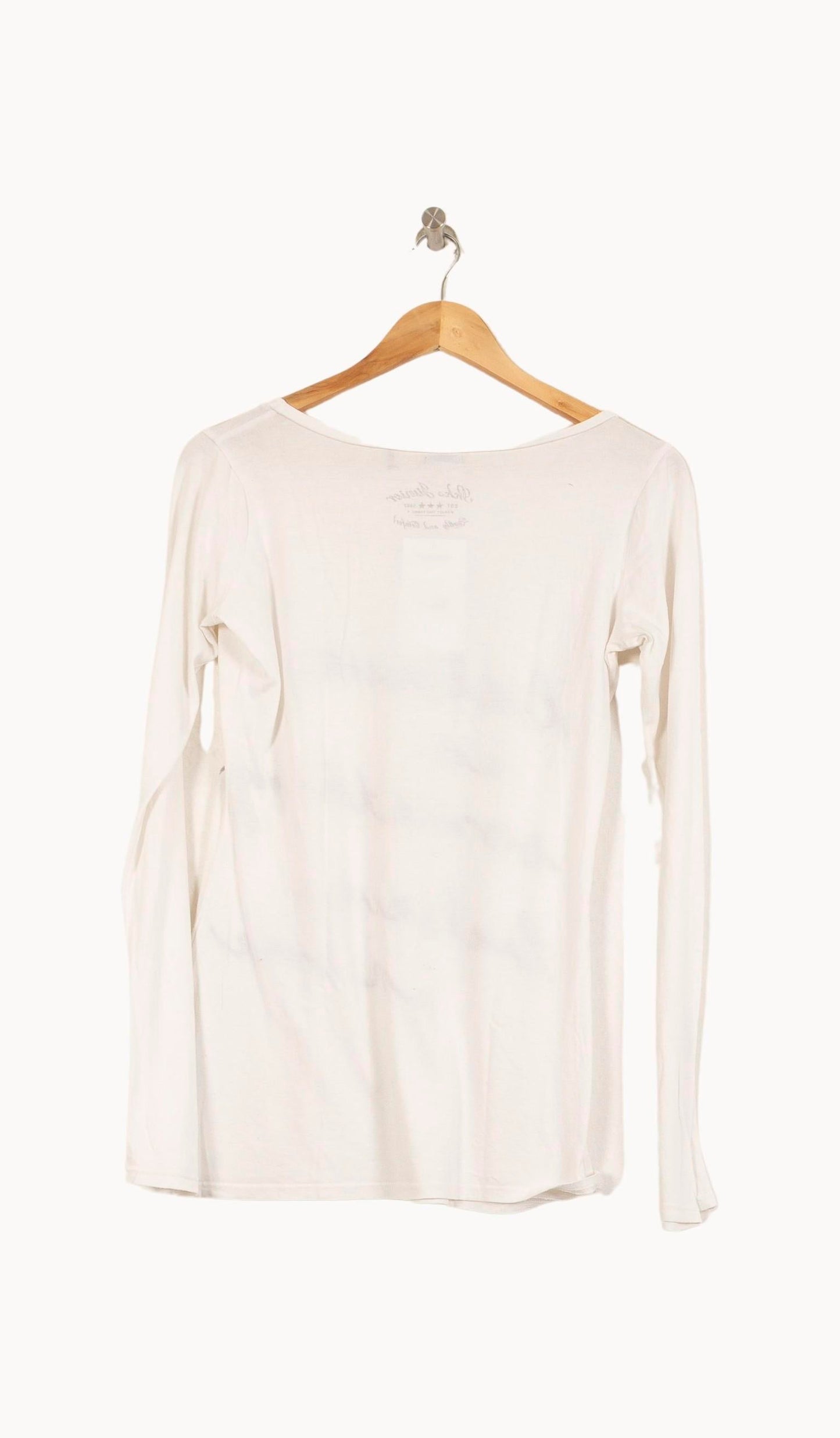 Tee-shirt Manches Longues Blanc - Taille L/40