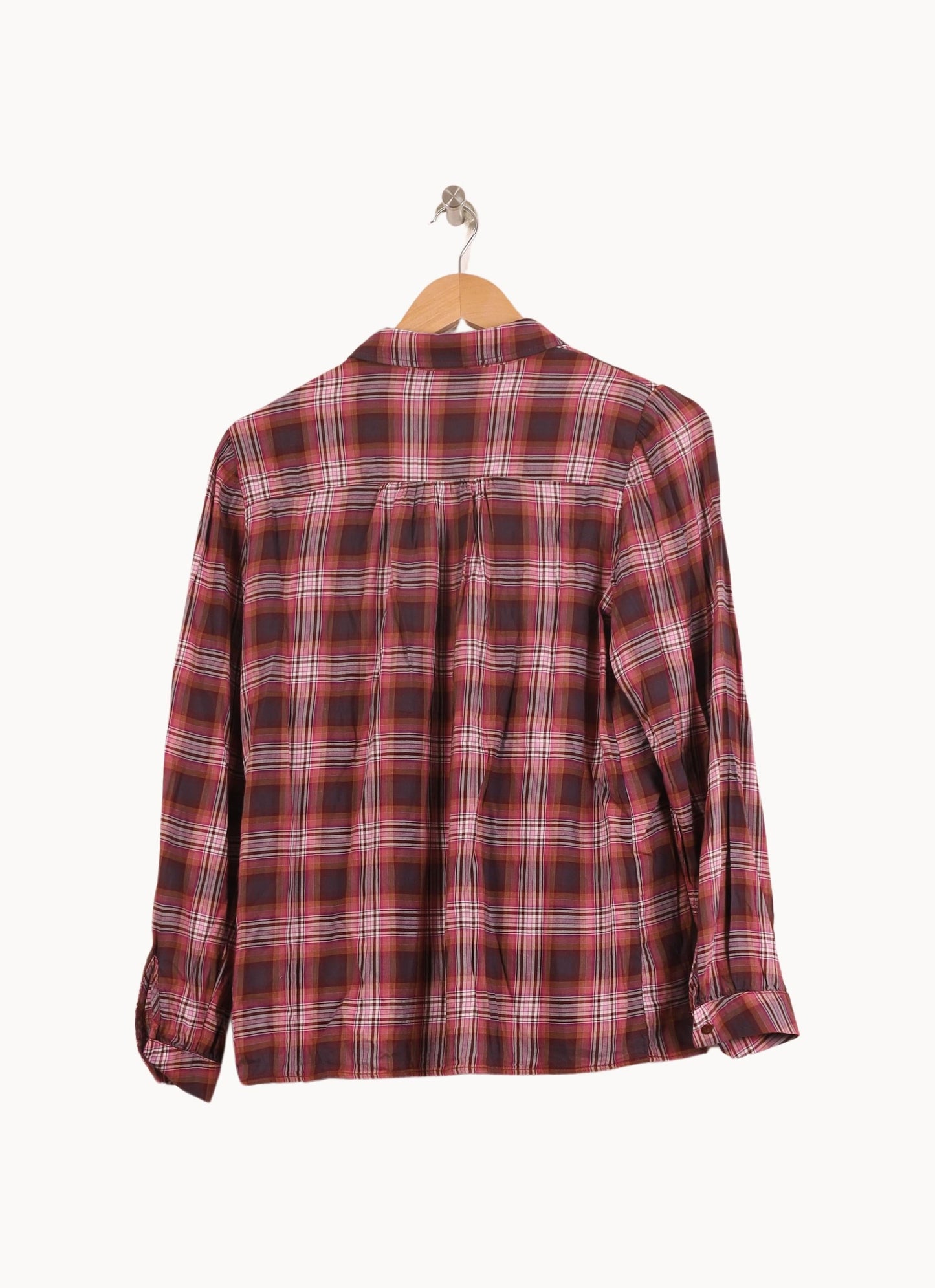 Chemise à Carreaux Rouge et Rose - Taille L/40