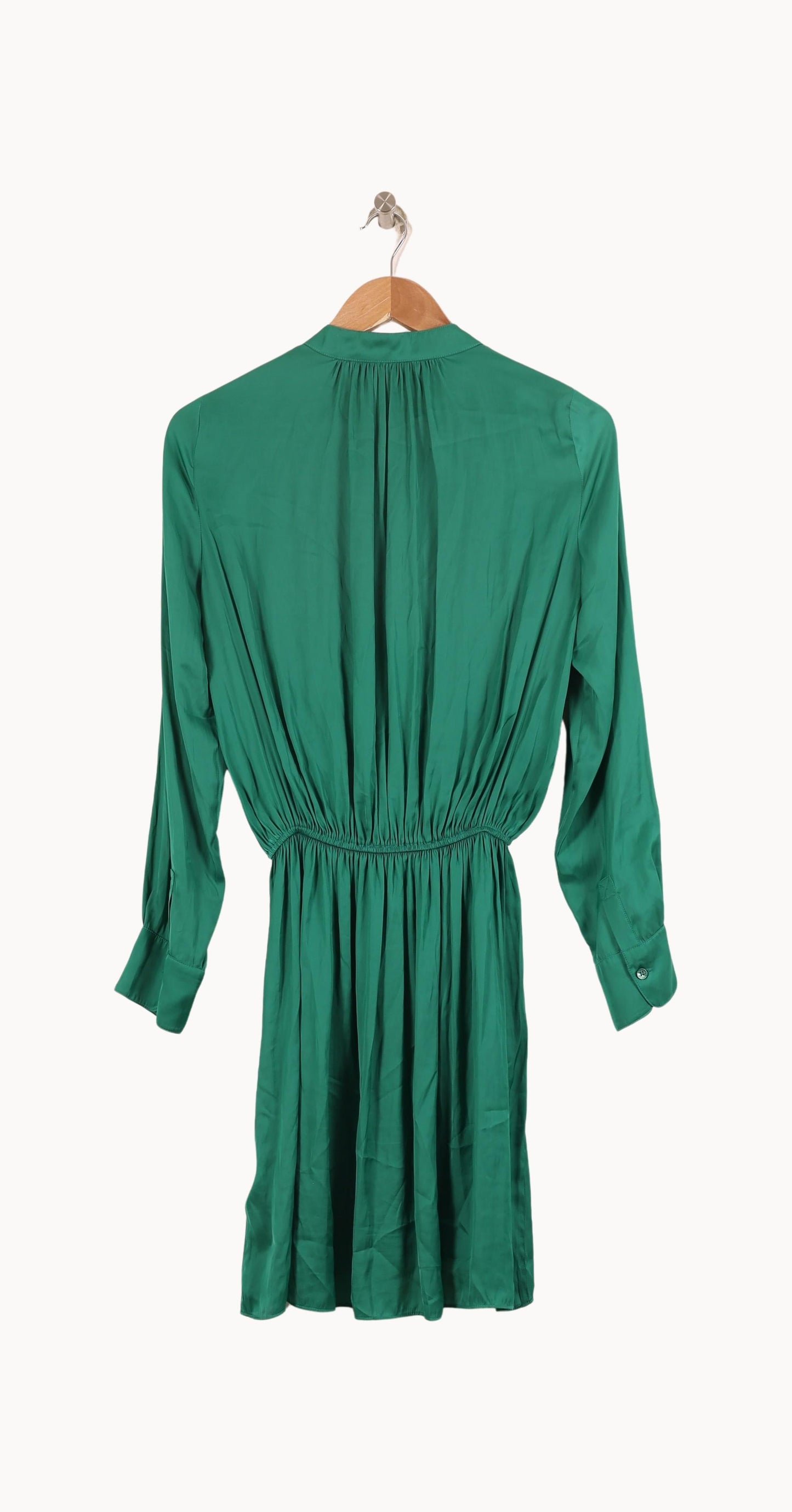 Robe Portefeuille Verte - Taille XS/34