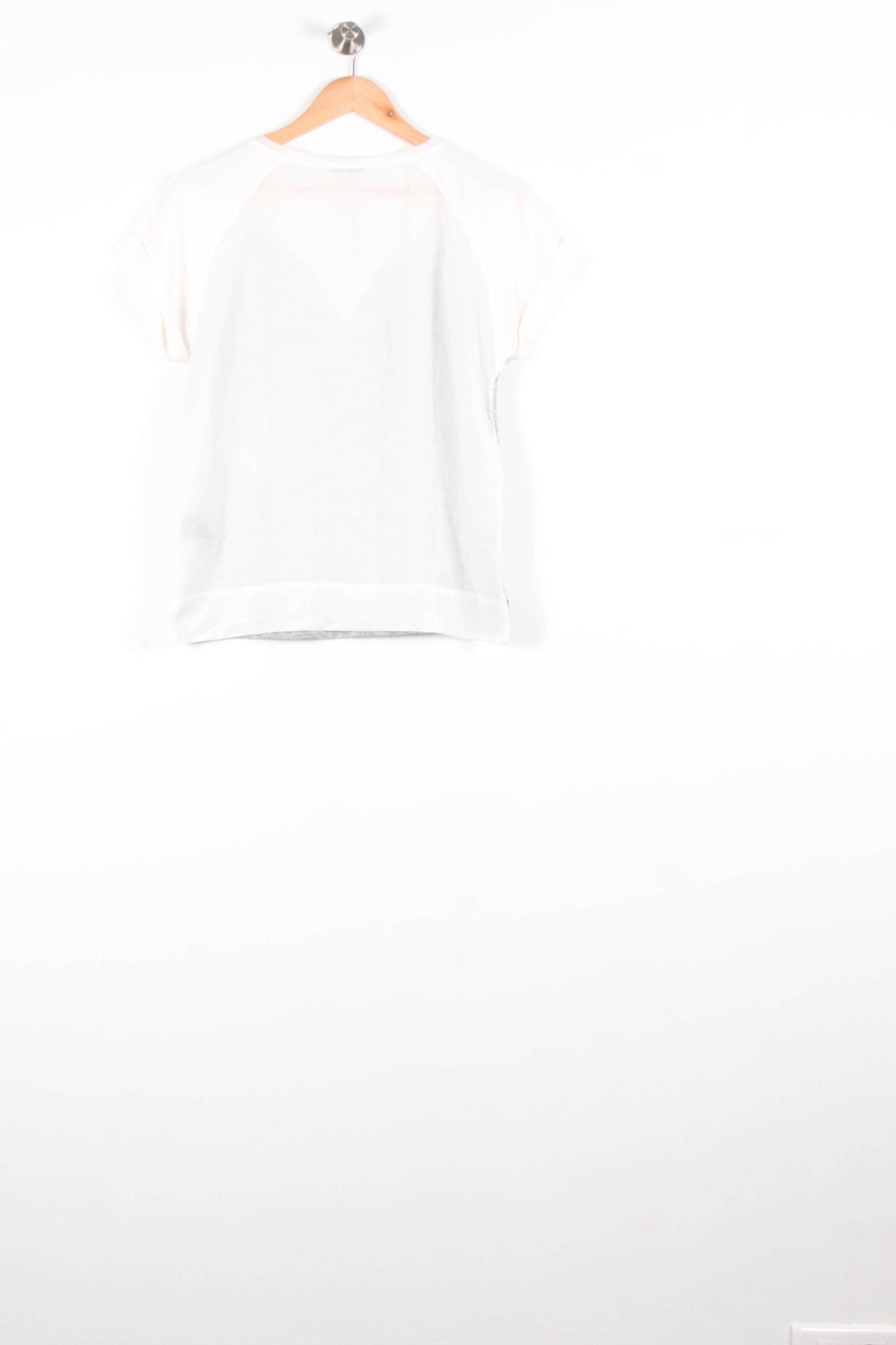 T-shirt Gris et Blanc - Taille M/38
