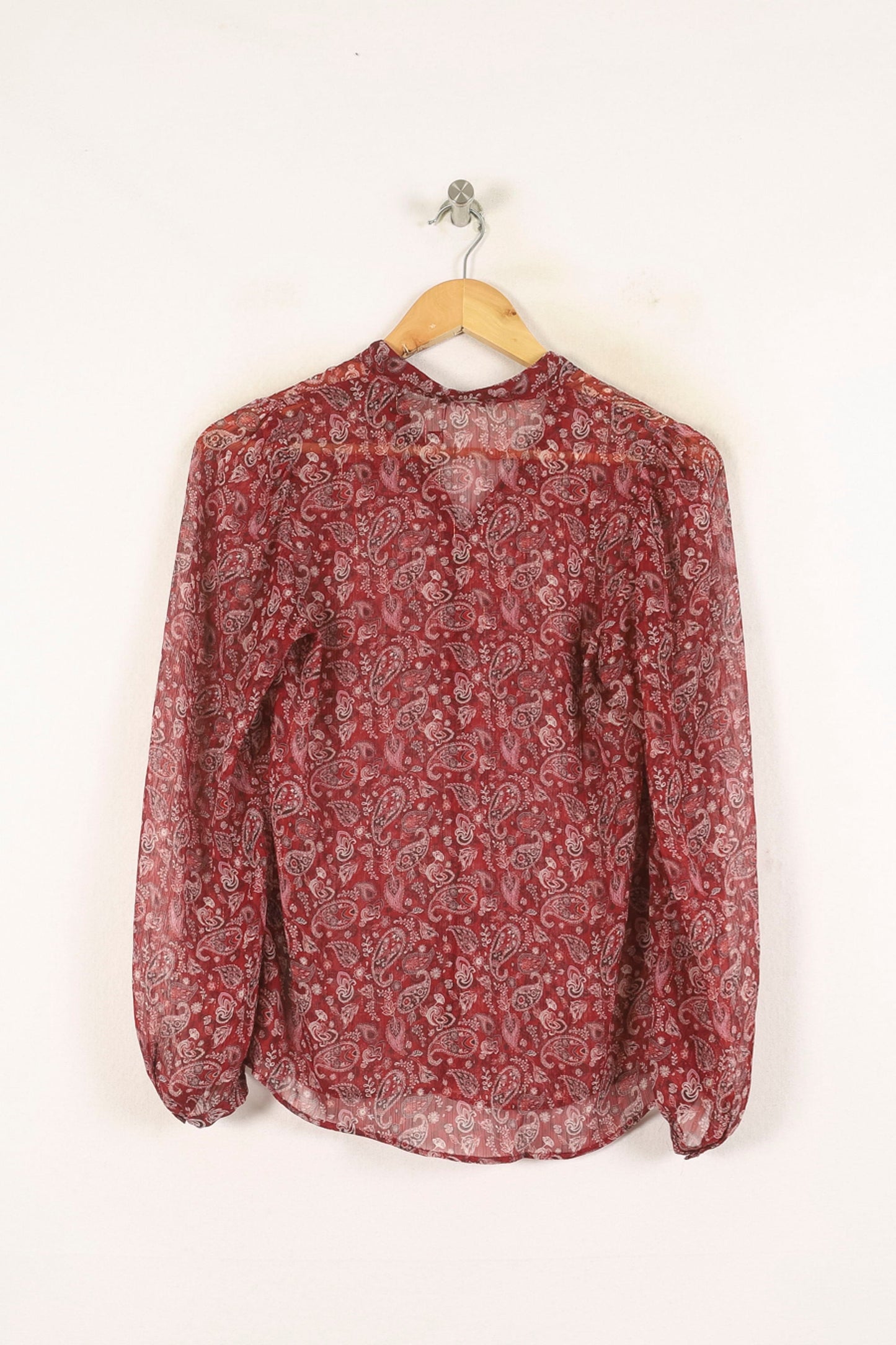 Blouse Rouge et Blanche - Taille XS/34