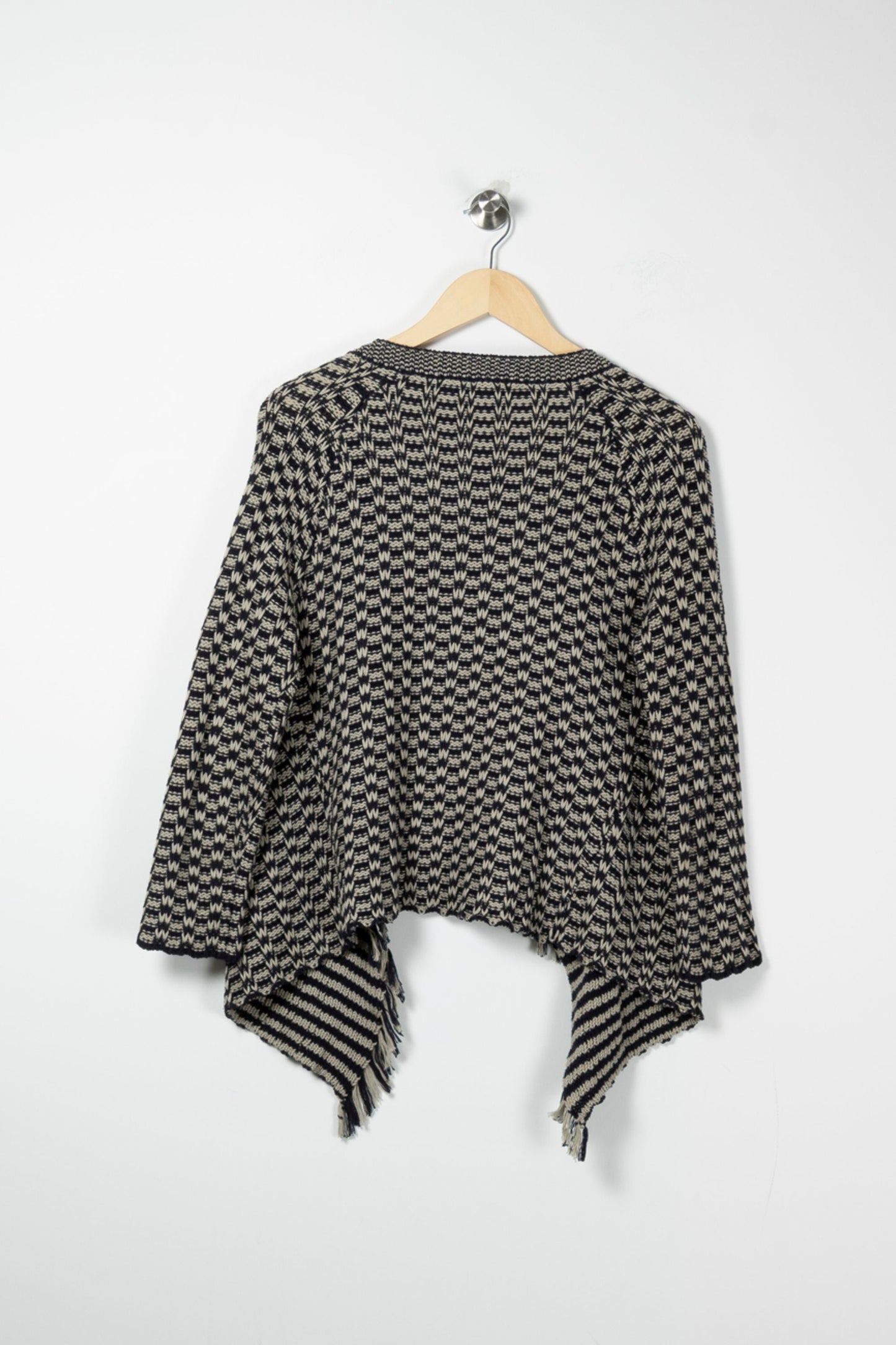 Cardigan Bleu Marine et Beige - Taille M/38