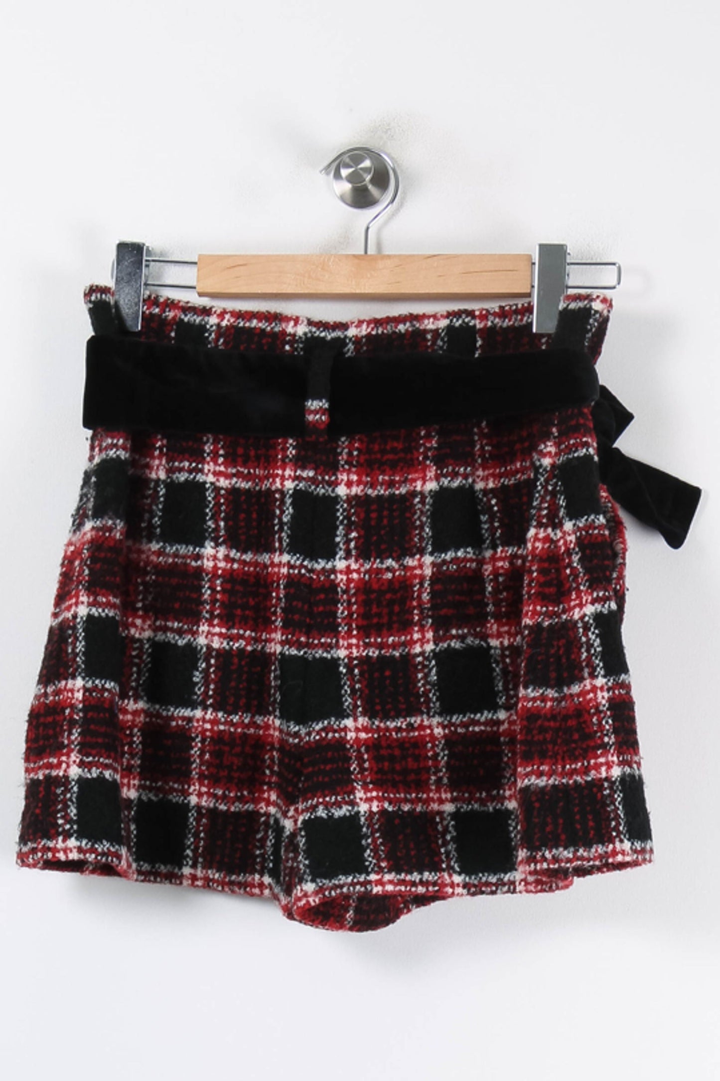Short Écossais Rouge et Noir - Taille L/40