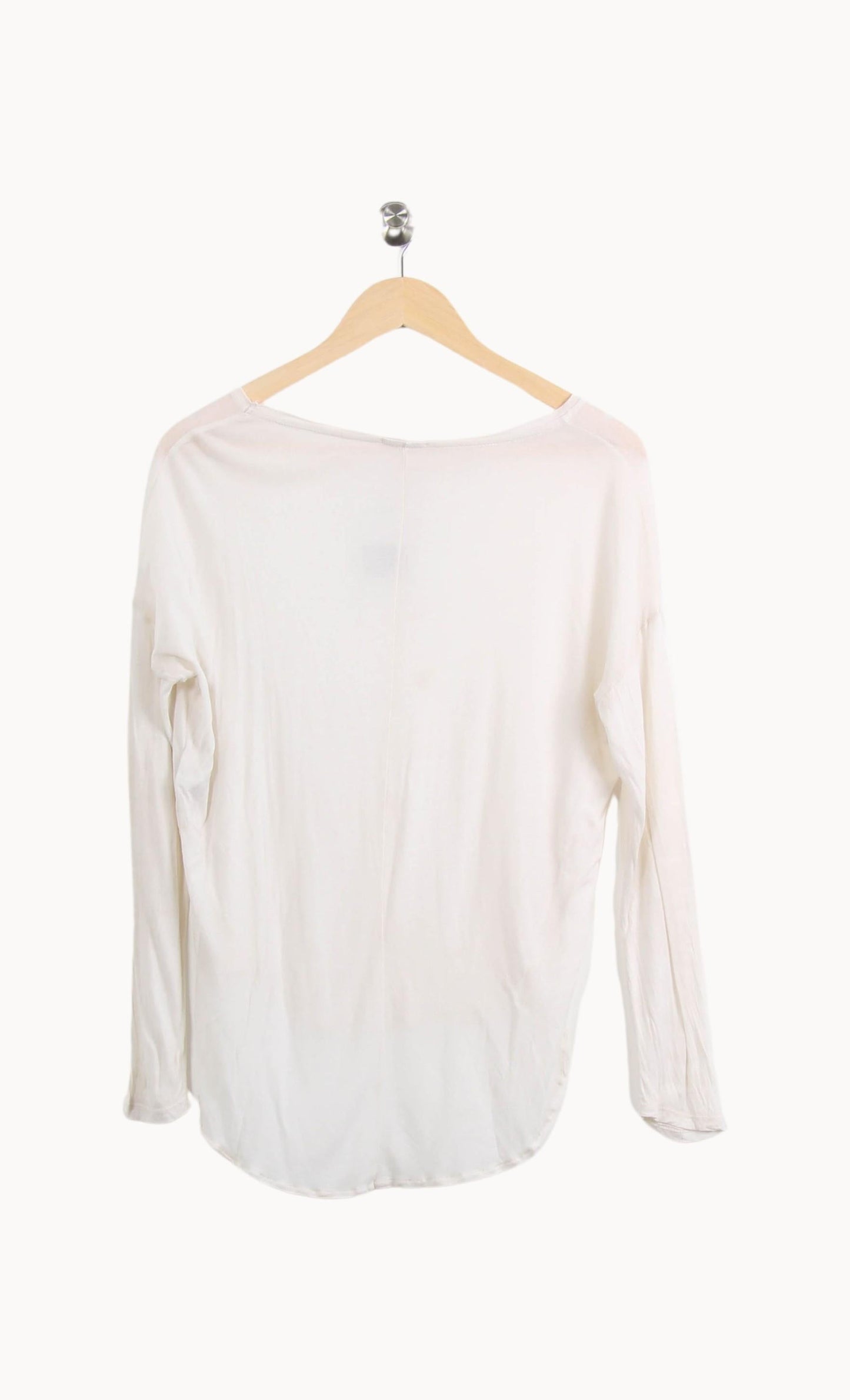 Tee-shirt Manches Longues Blanc - Taille XS/34