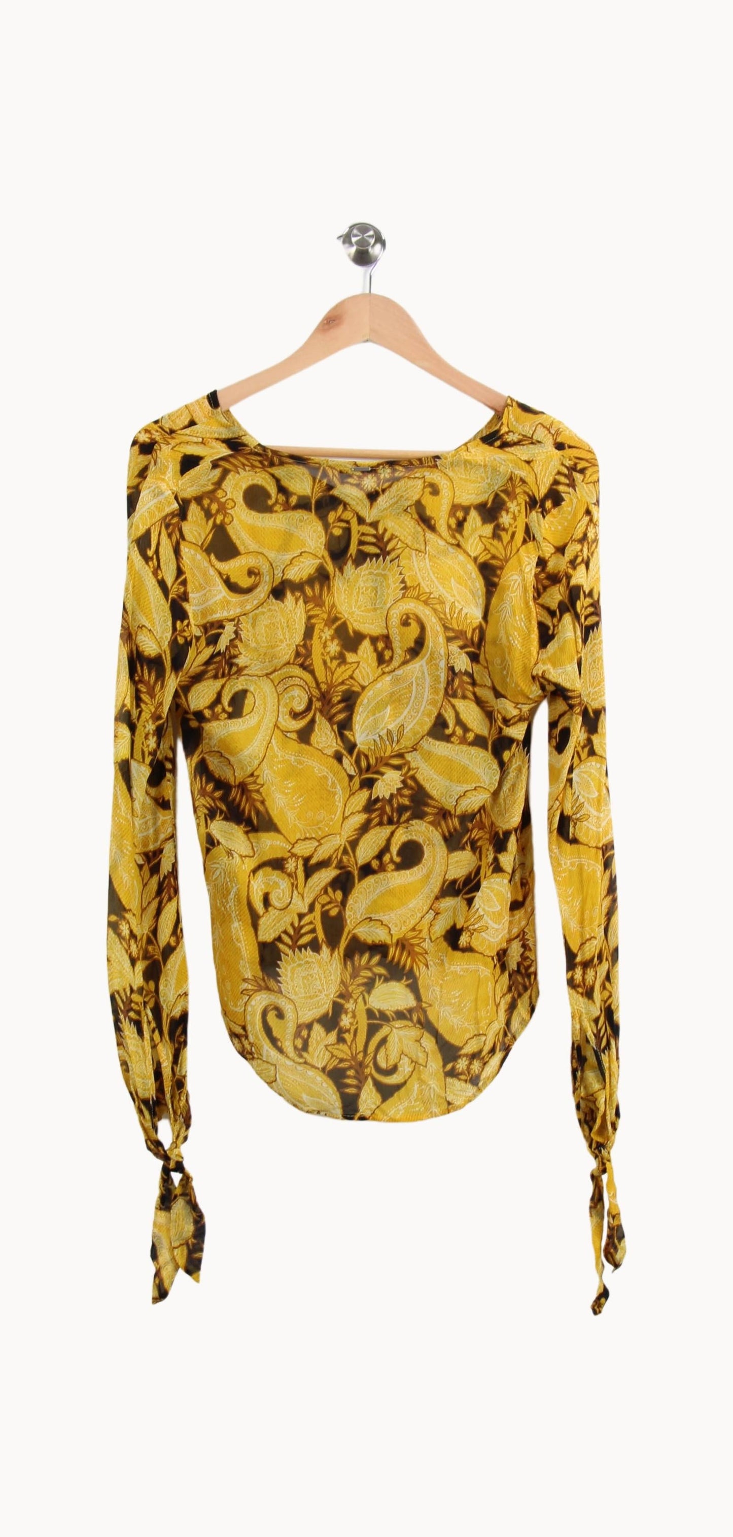 Blouse Jaune et Noire - Taille S/36