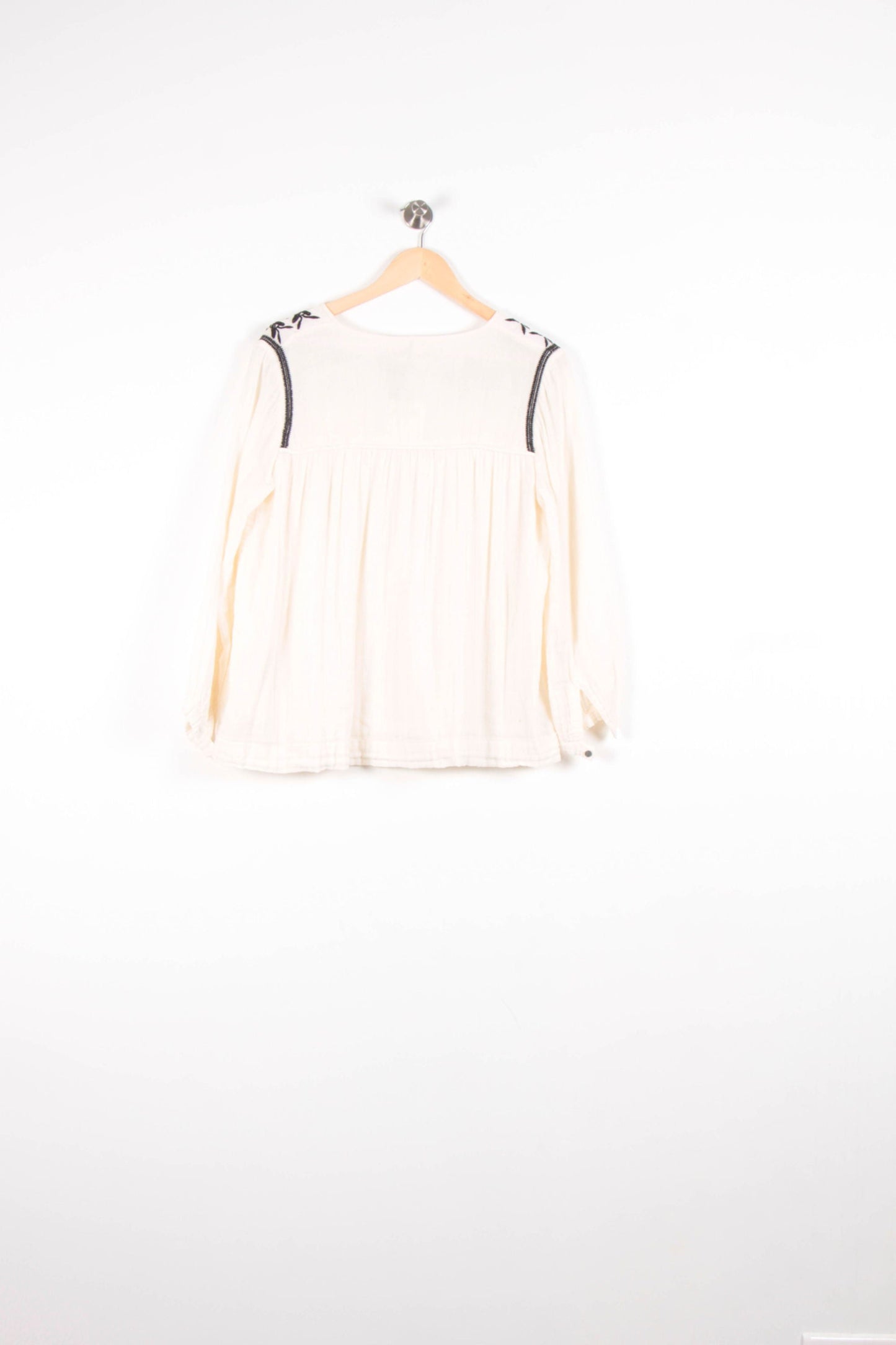 Blouse Blanche et Noire - Taille L/40