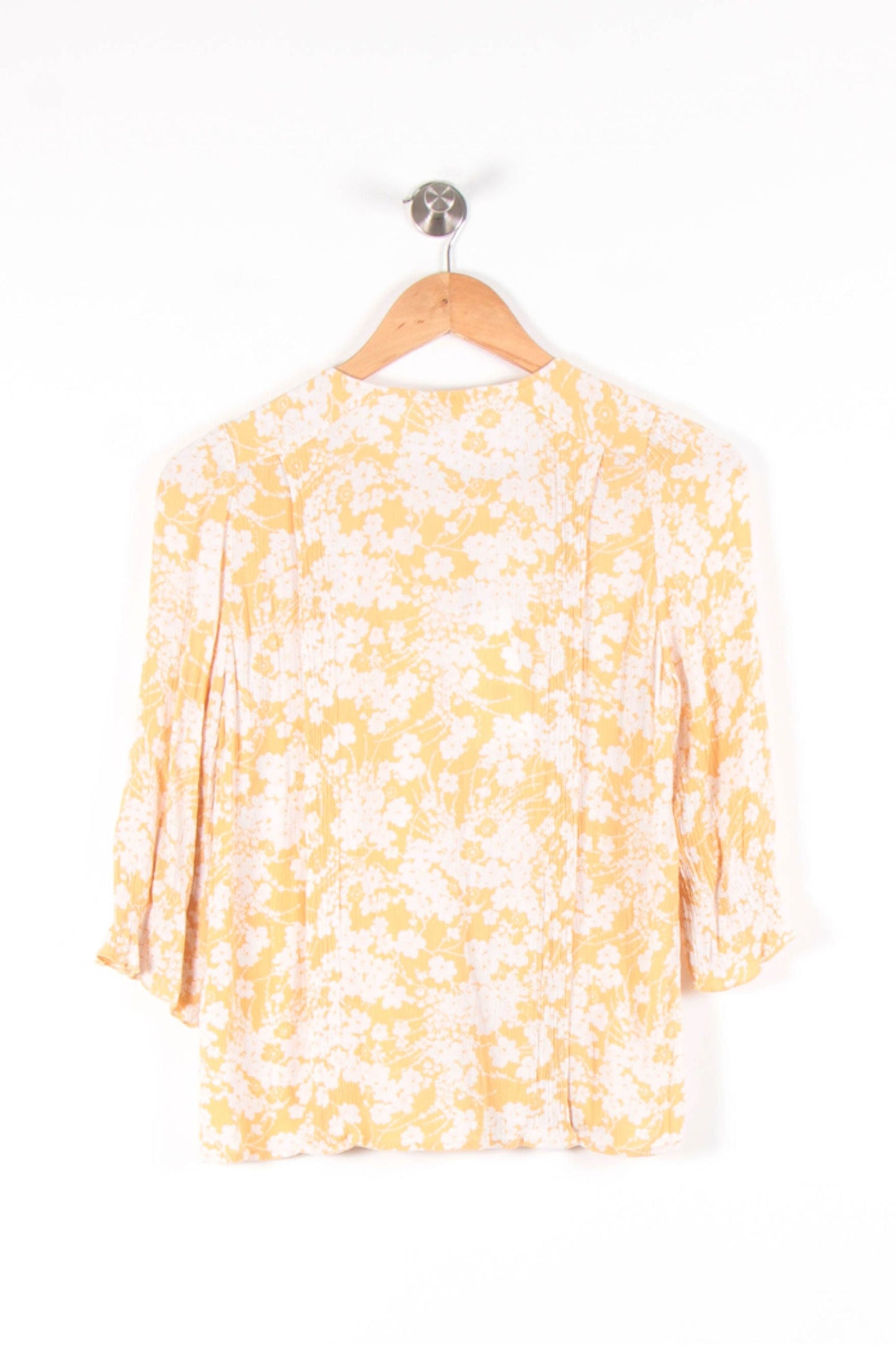 Blouse Jaune et Blanche - Taille XS/34