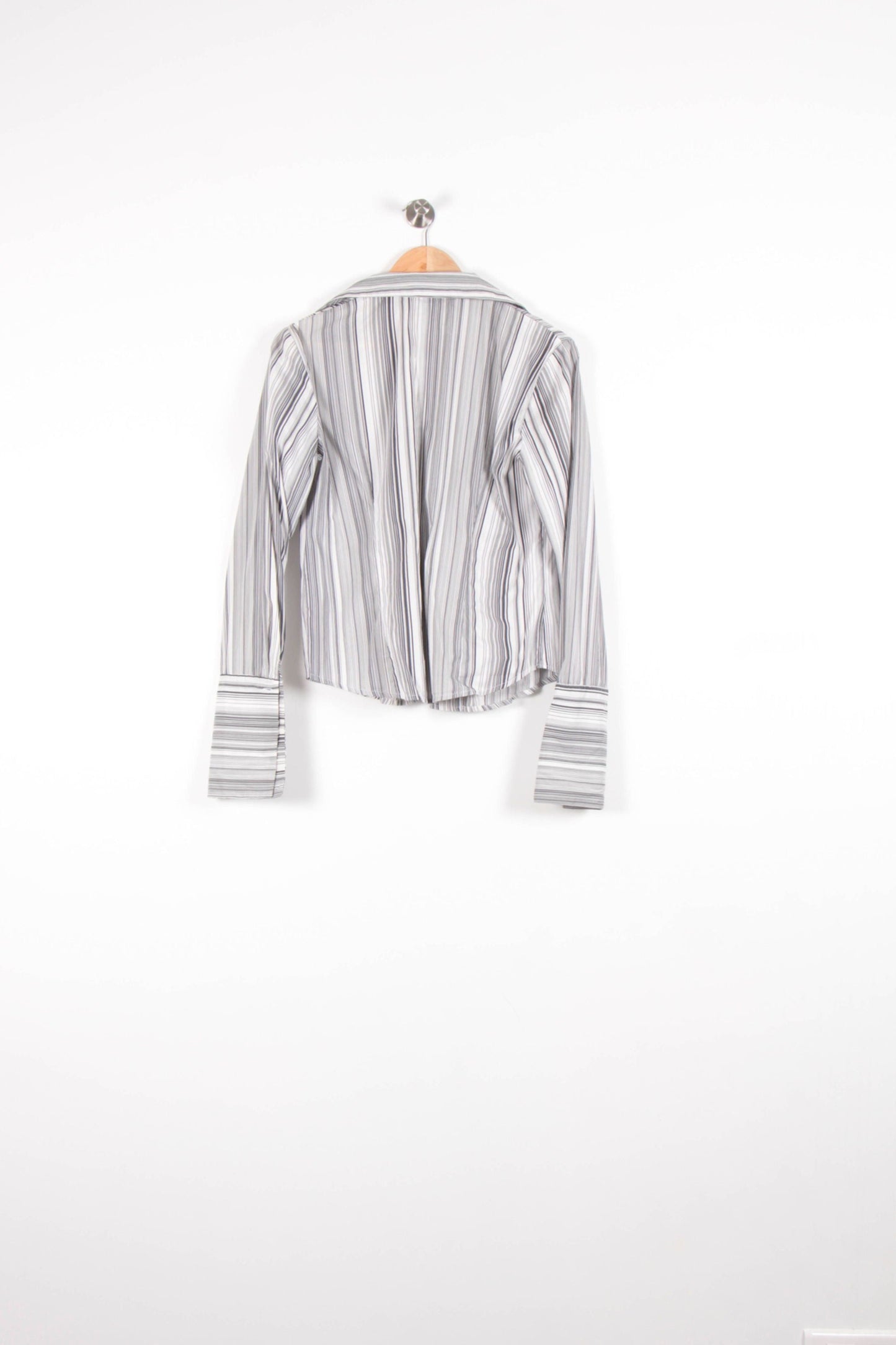 Chemise Rayée Blanche et Grise - Taille S/36