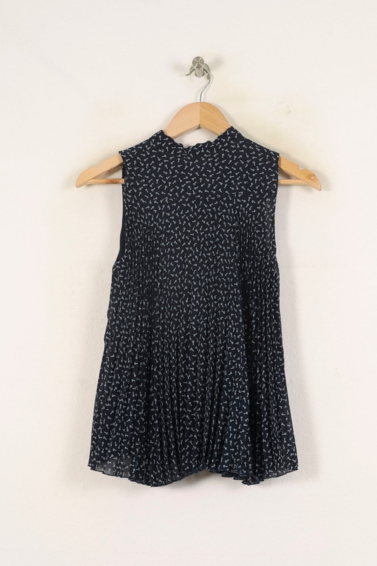 Blouse Sans Manches Bleue - Taille S/36