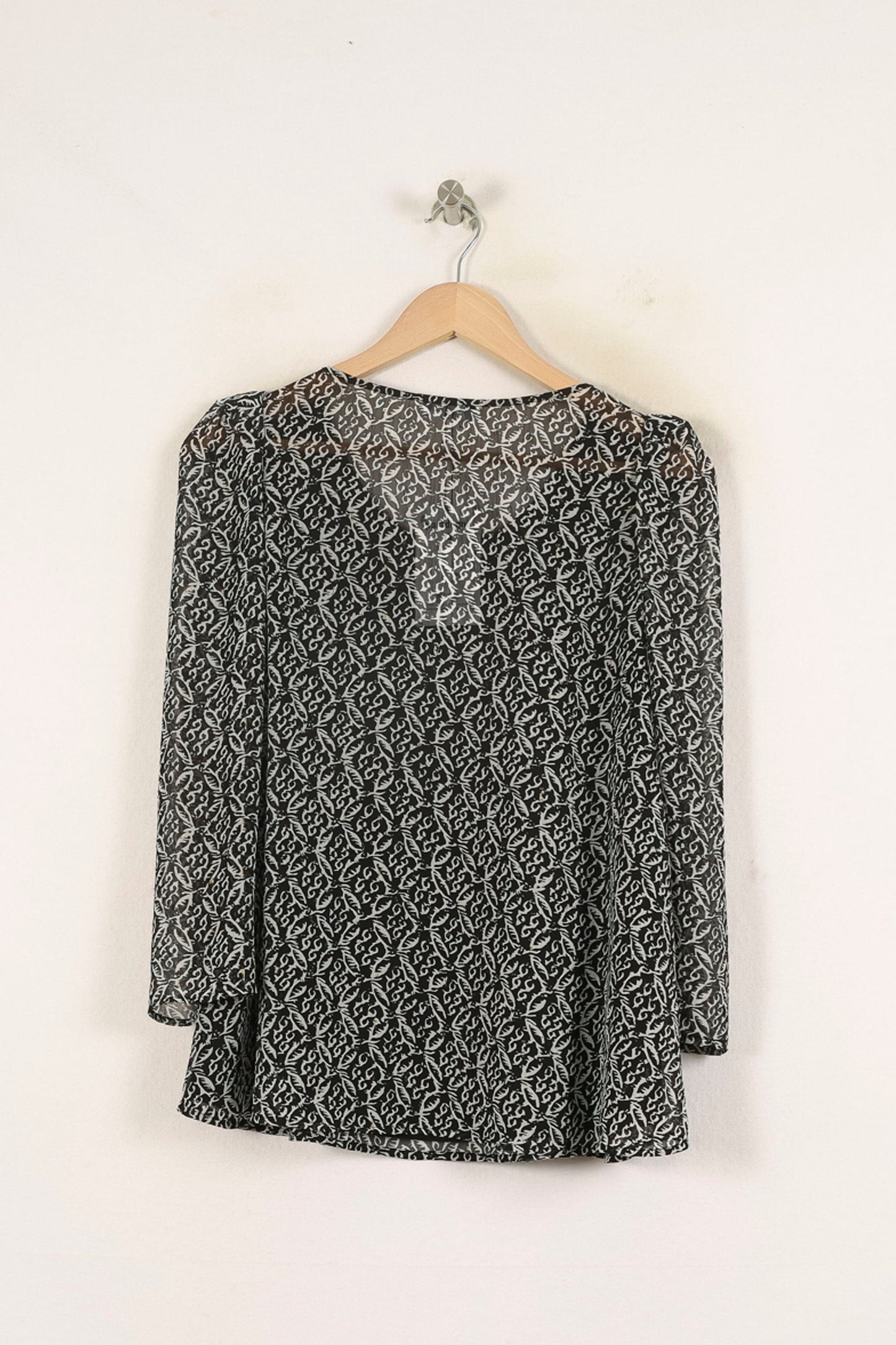 Blouse Noire et Blanche - Taille S/36