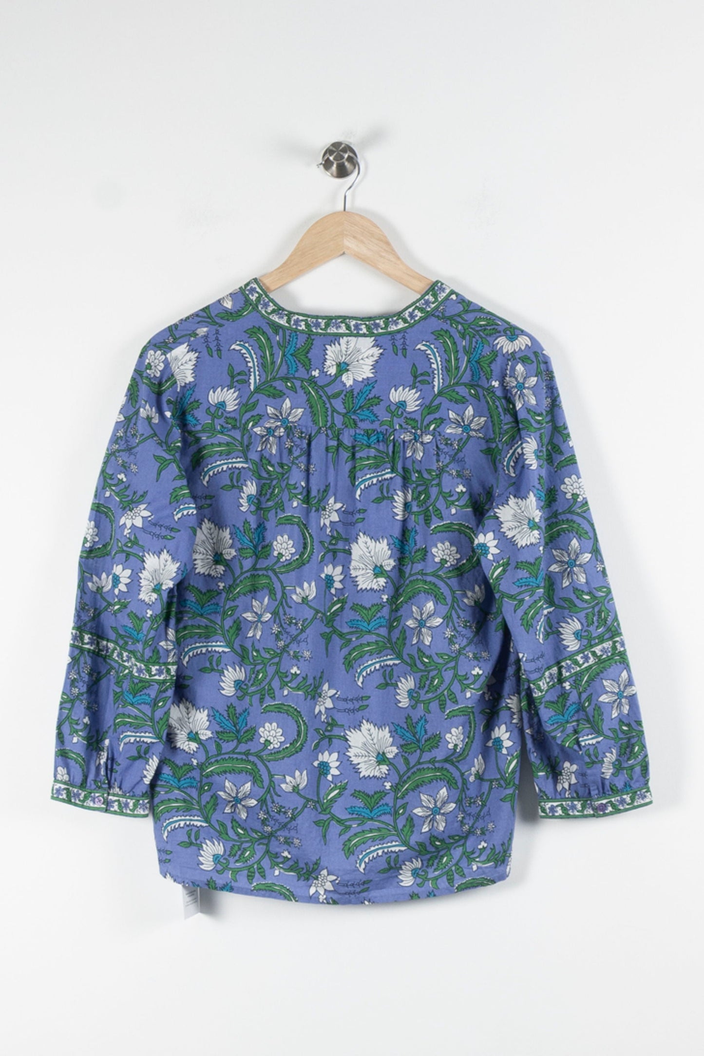 Blouse Bleue et Verte - Taille M/38