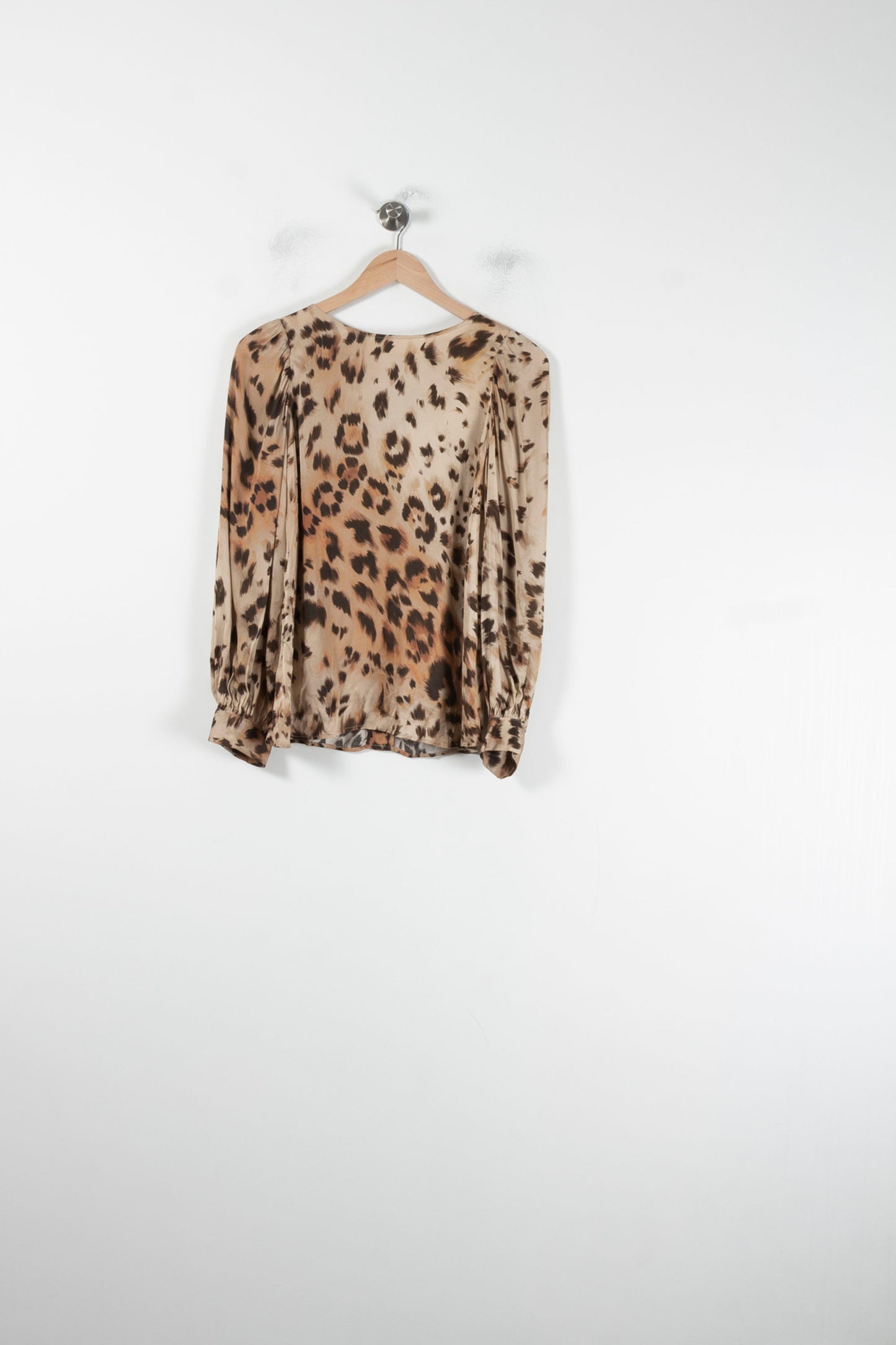 Blouse marron et beige - Taille M/38