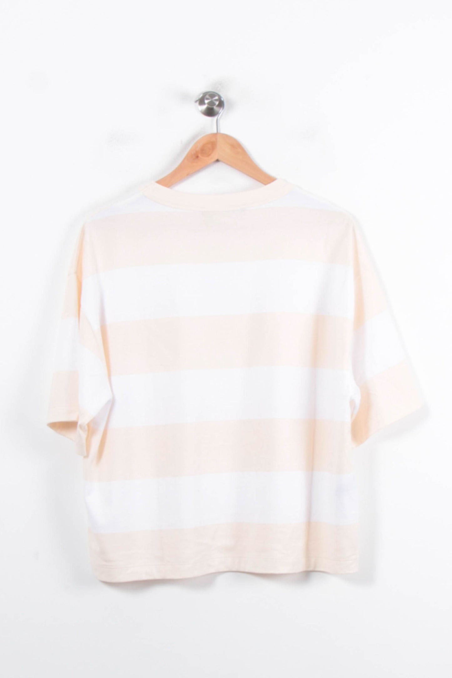 Tee-shirt Rayé Beige et Blanc - Taille M/38