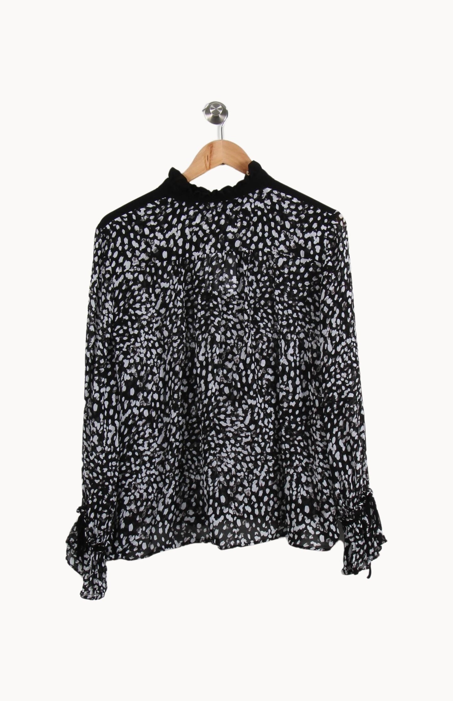 Blouse Noire et Blanche - Taille L/40