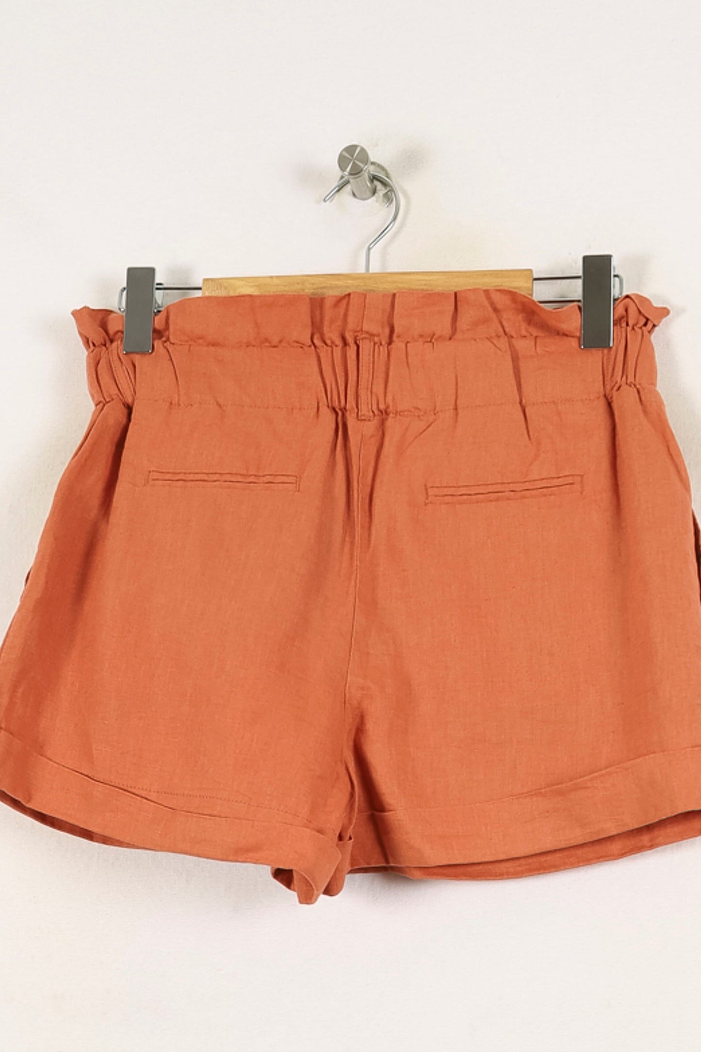 Short Taille Haute Orange - Taille M/38