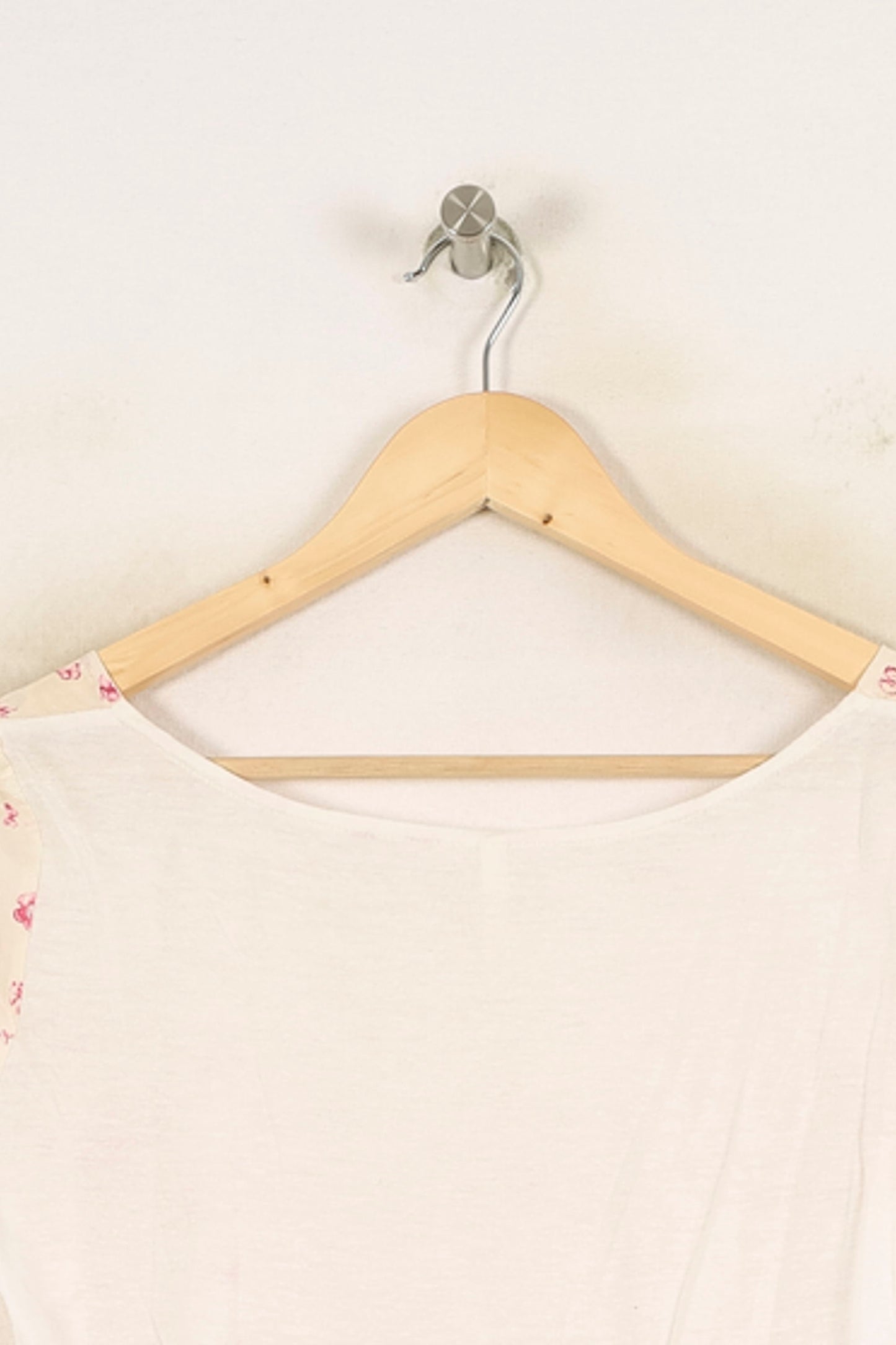 Blouse Blanche et Rose - Taille M/38