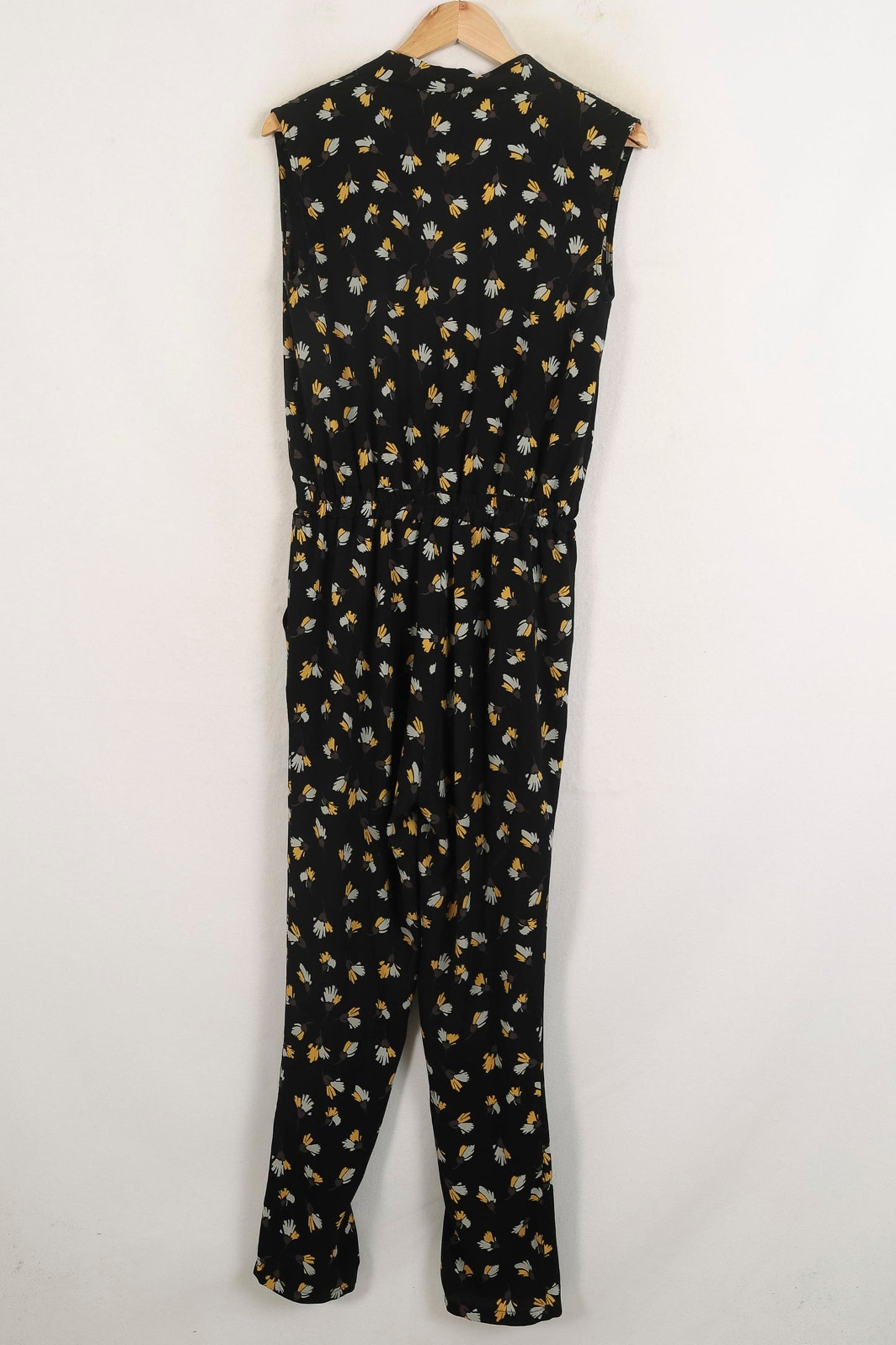 Combinaison Noire à Fleurs Jaunes et Blanches - Taille S/36