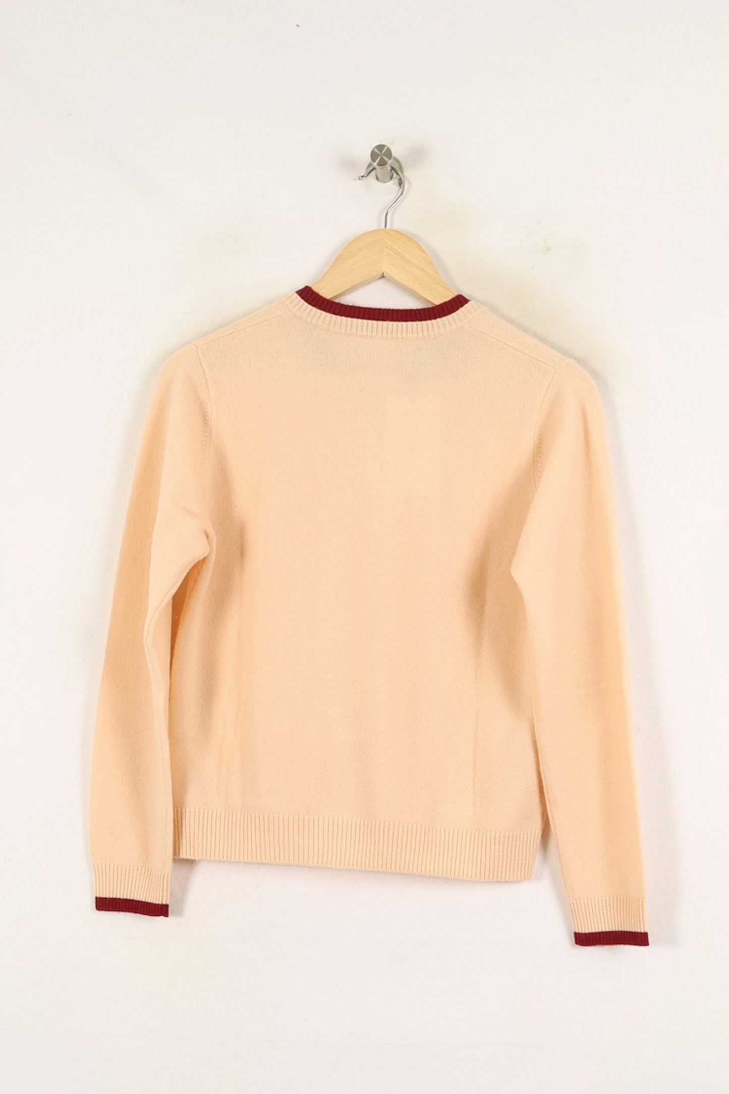 Cardigan beige et bordeaux - Taille L/40