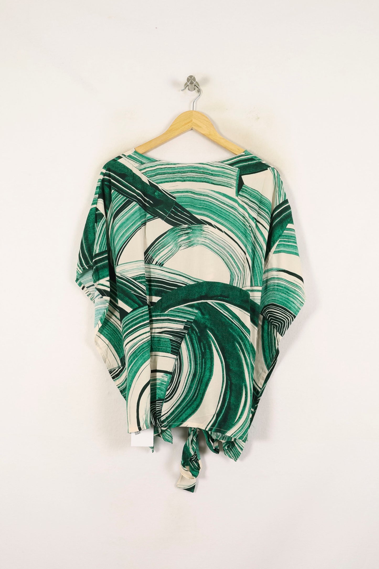 Blouse Verte et Blanche - Taille L/40